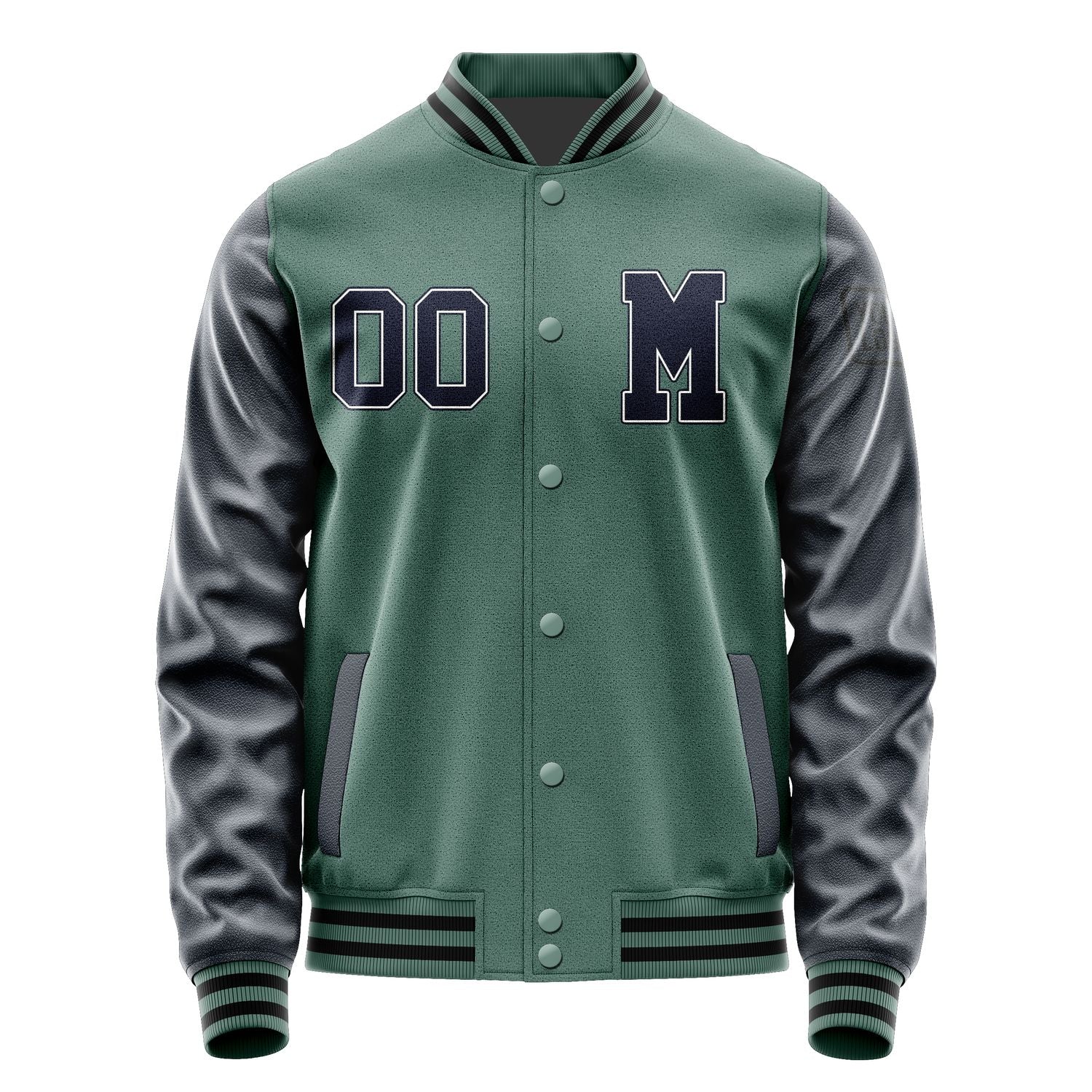 Custom Blue Green Navy Jacket Jb2727112717111817