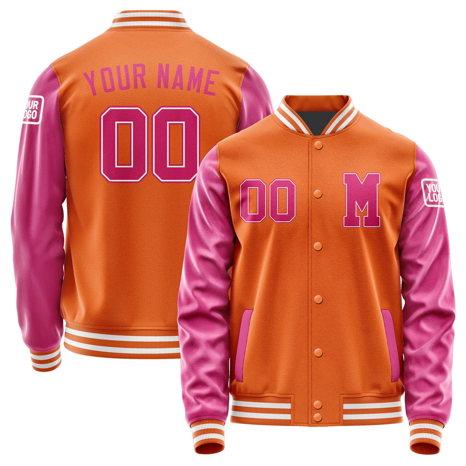 Custom Orange Pink Jacket Jb2828132818131818
