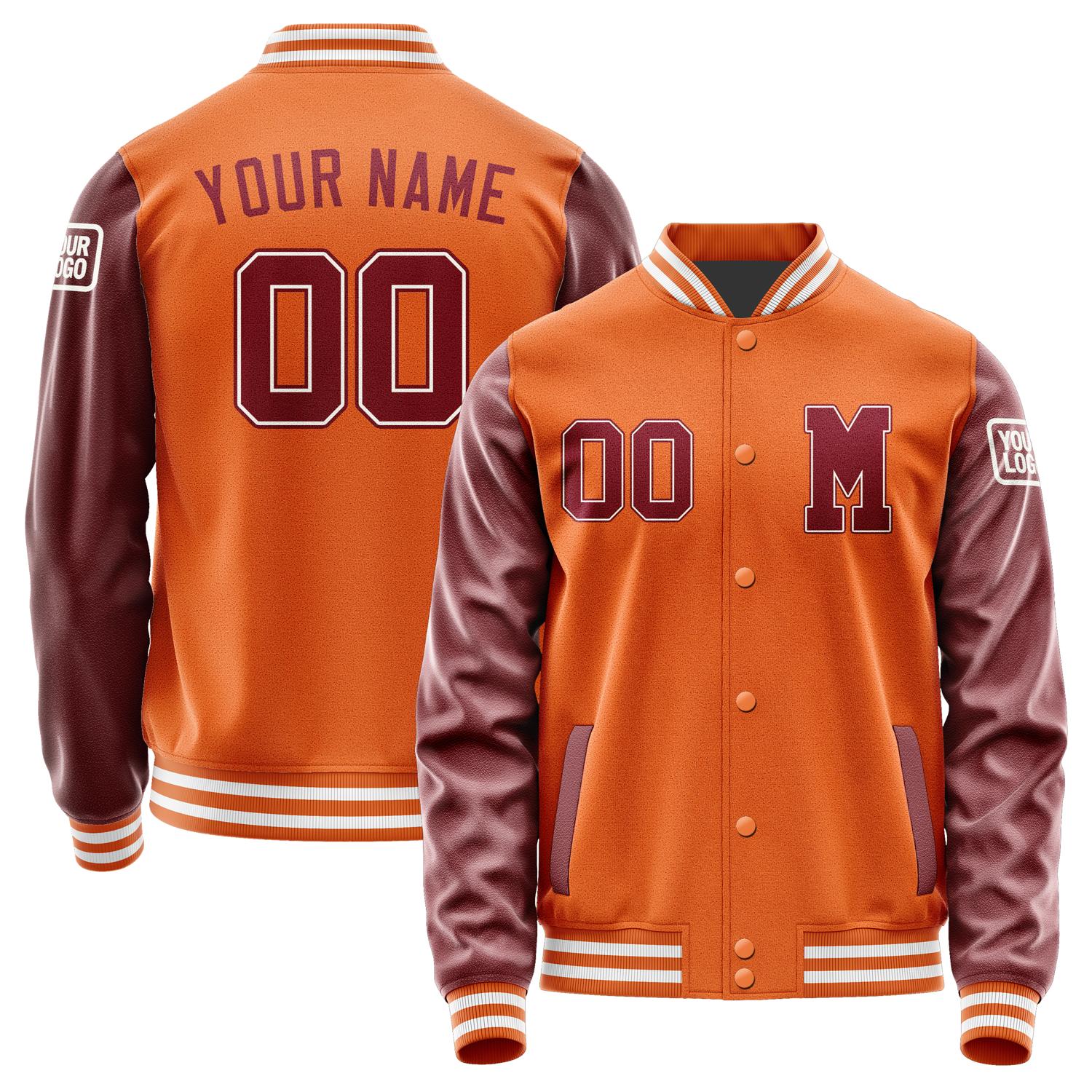 Custom Orange Crimson Red Jacket Jb2828152818151818