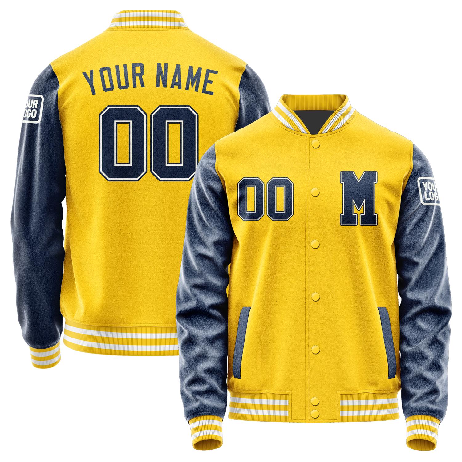 Custom Gold Blue Jacket Jb3030103018101818