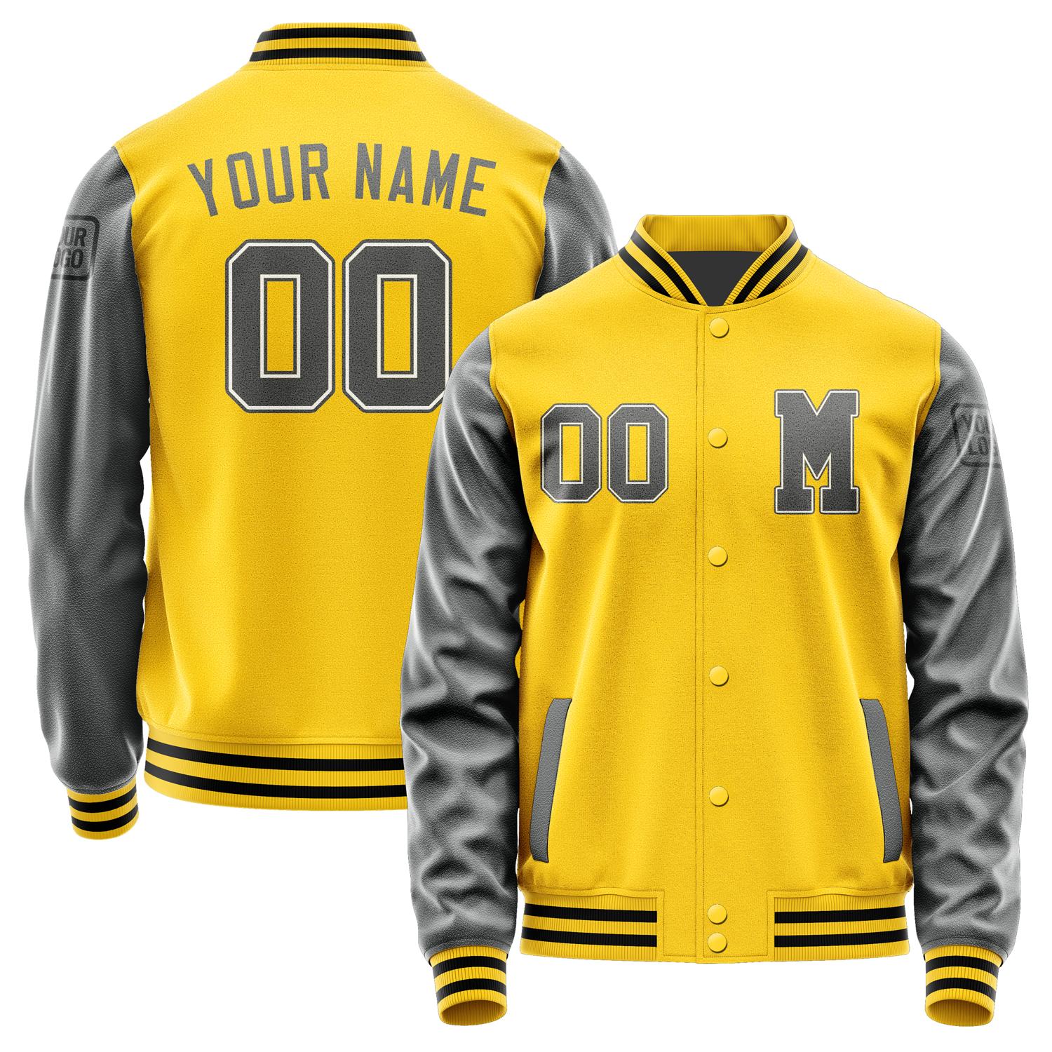 Custom Gold Dark Grey Jacket Jb3030203017201817