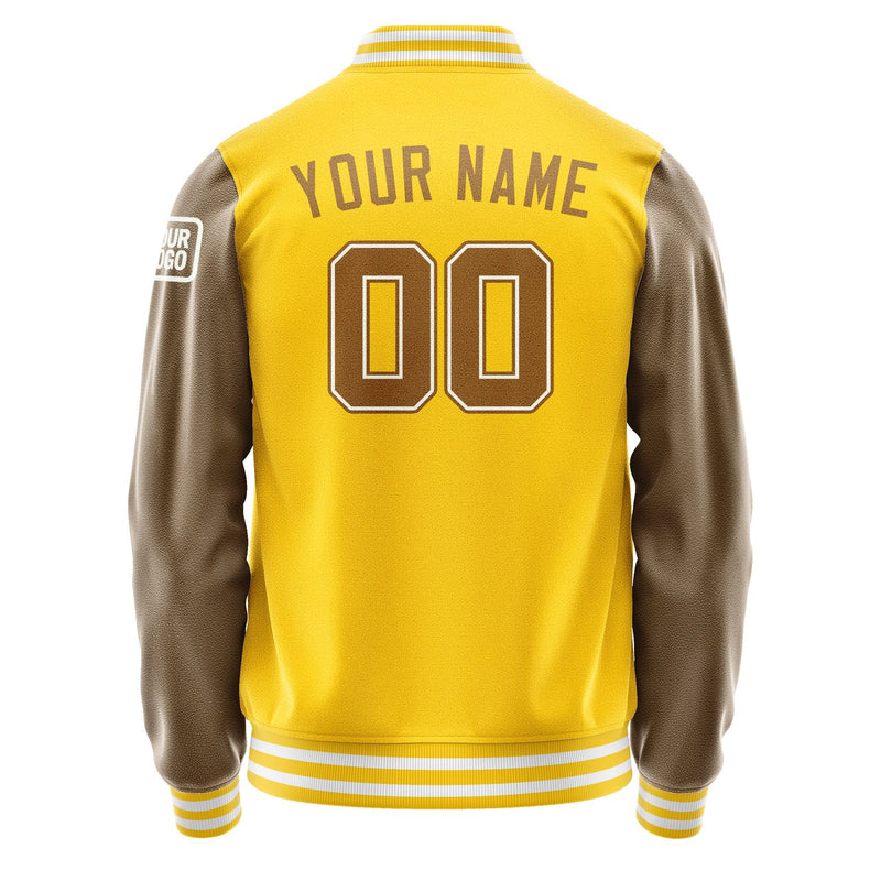 Custom Gold Khaki Jacket Jb3030223018221818