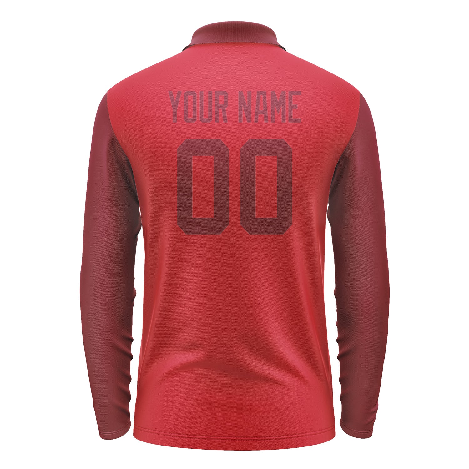 Custom Red Crimson Red Long Sleeve Polo Shirt Pl141515B115