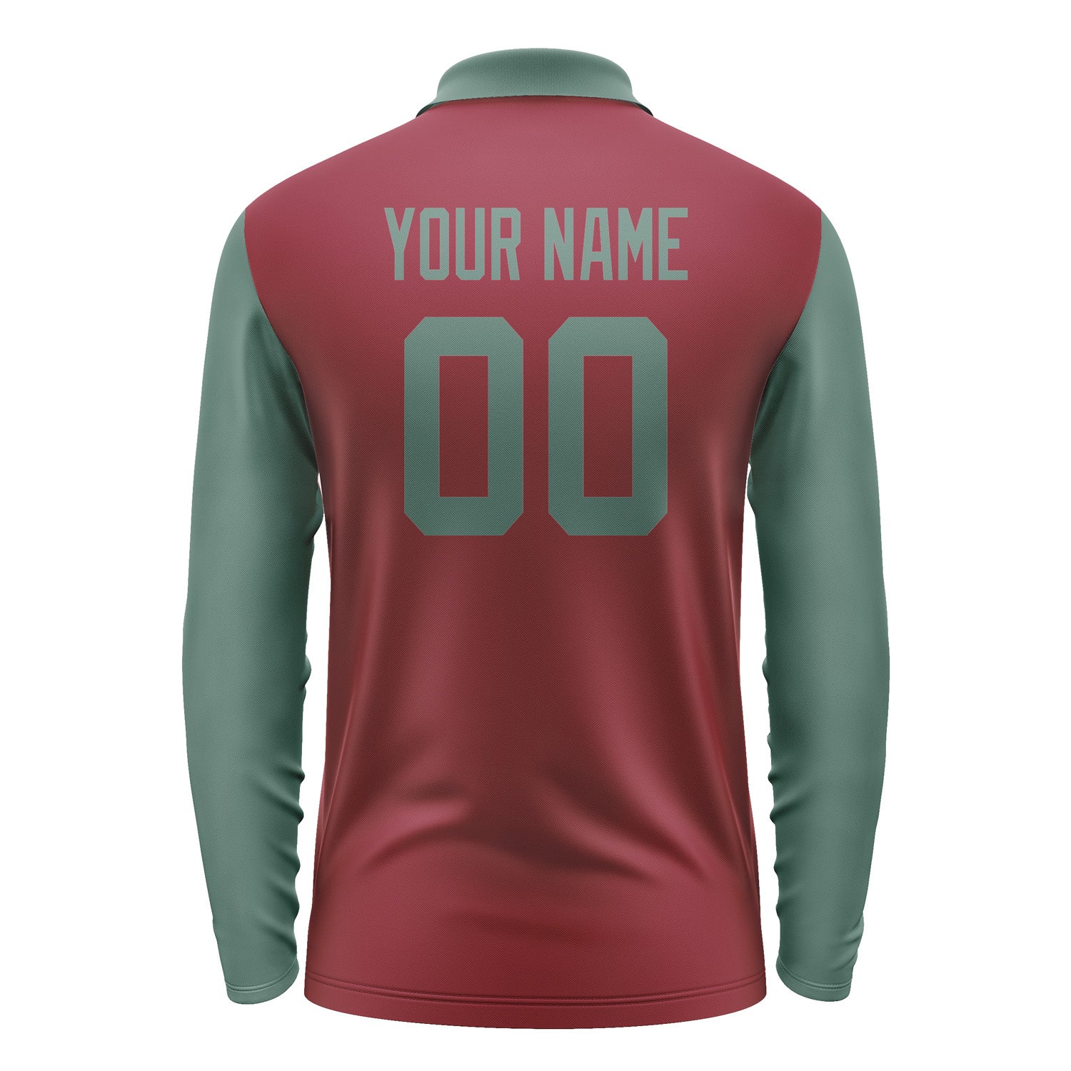 Custom Crimson Red Blue Green Long Sleeve Polo Shirt Pl152727B127