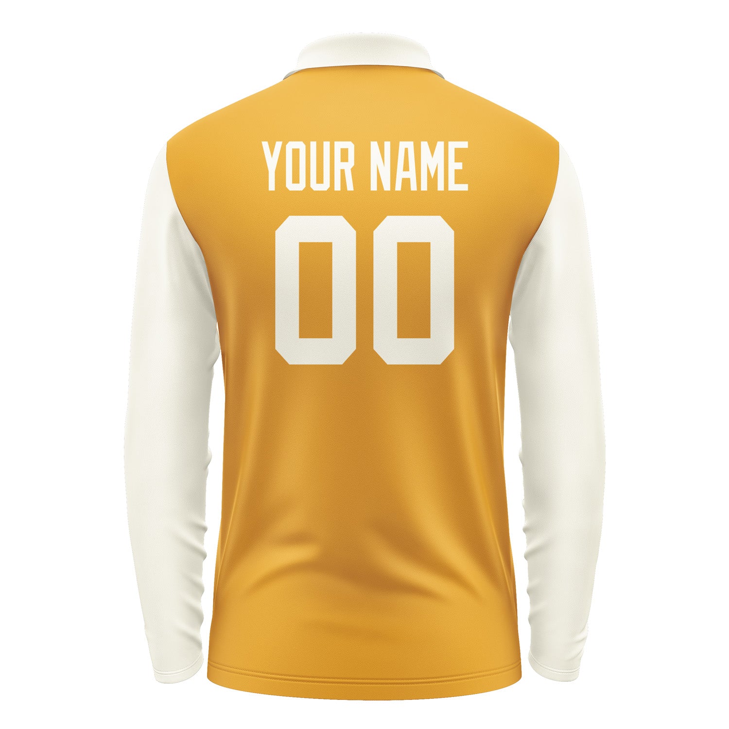 Custom Yellow Cream Long Sleeve Polo Shirt Pl190303B103