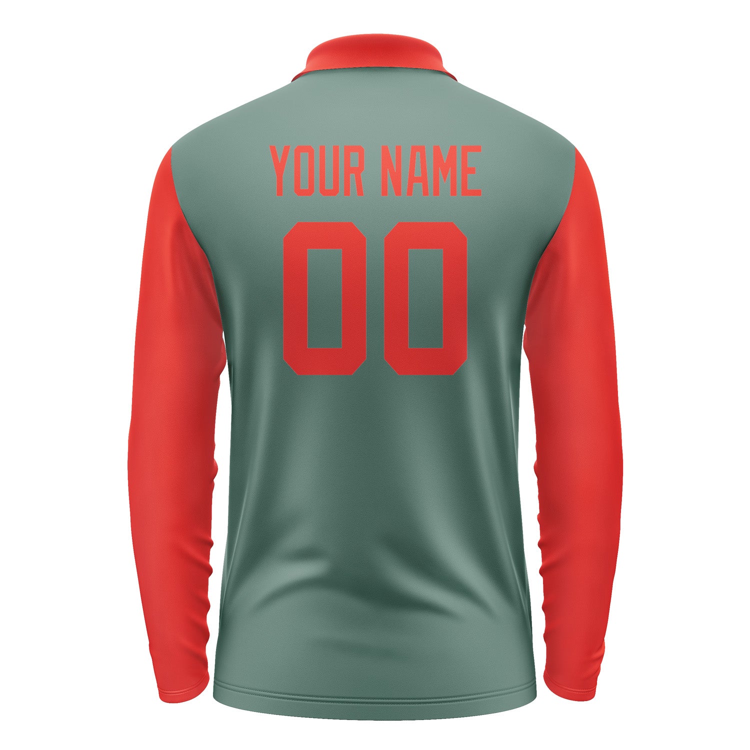 Custom Blue Green Orange Red Long Sleeve Polo Shirt Pl271212B112