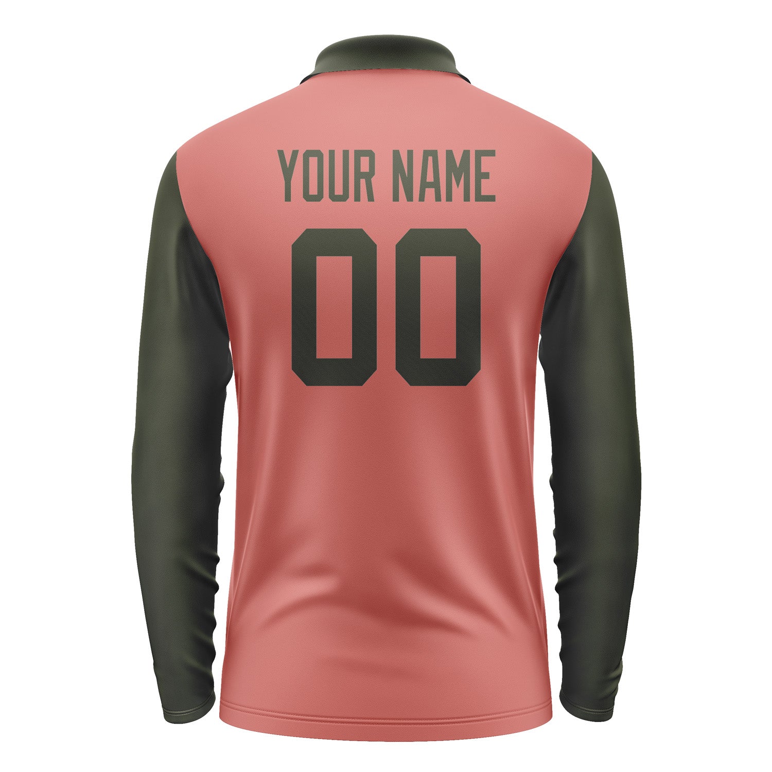 Custom Copper Rose Olive Long Sleeve Polo Shirt Pl290202B102