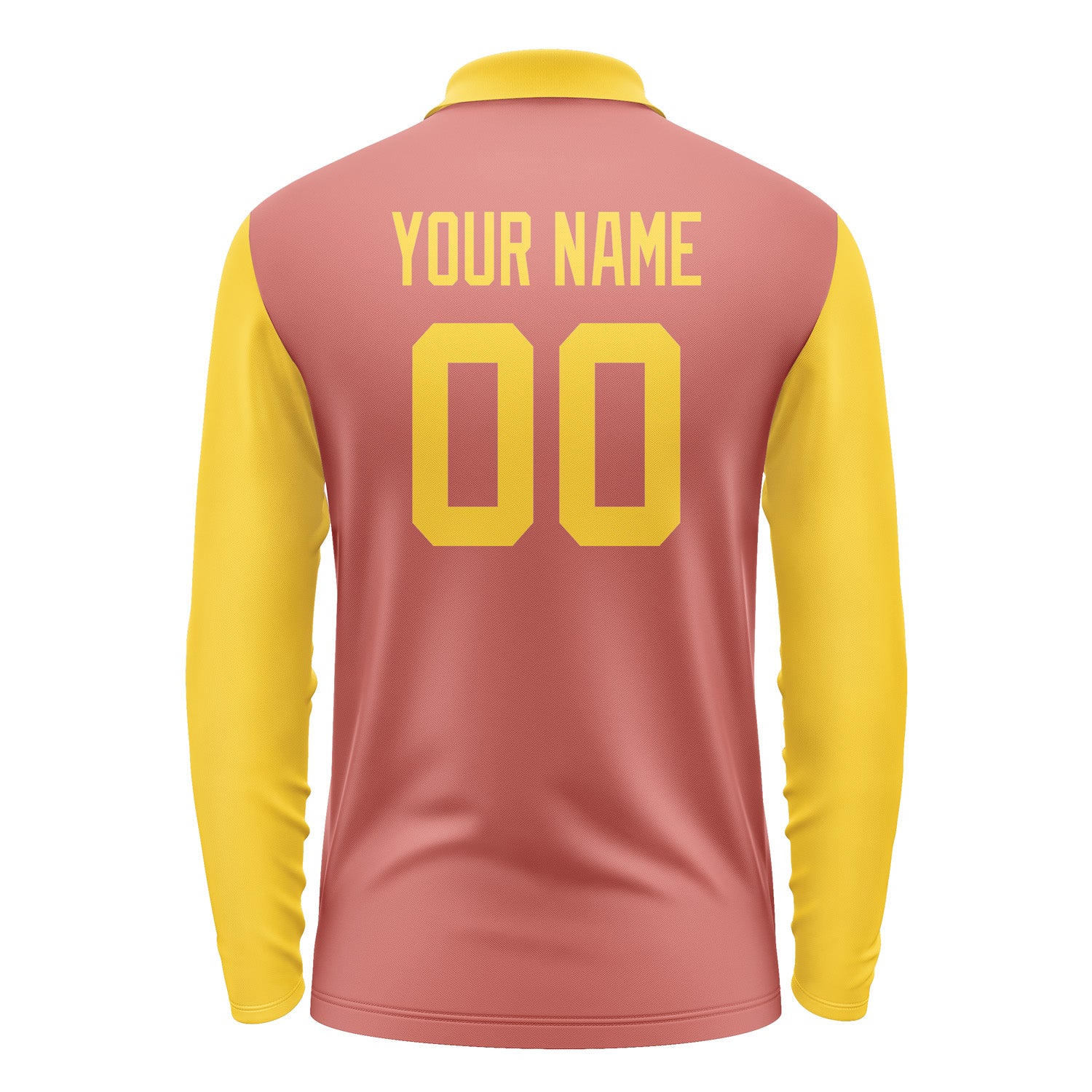 Custom Copper Rose Gold Long Sleeve Polo Shirt Pl293030B130