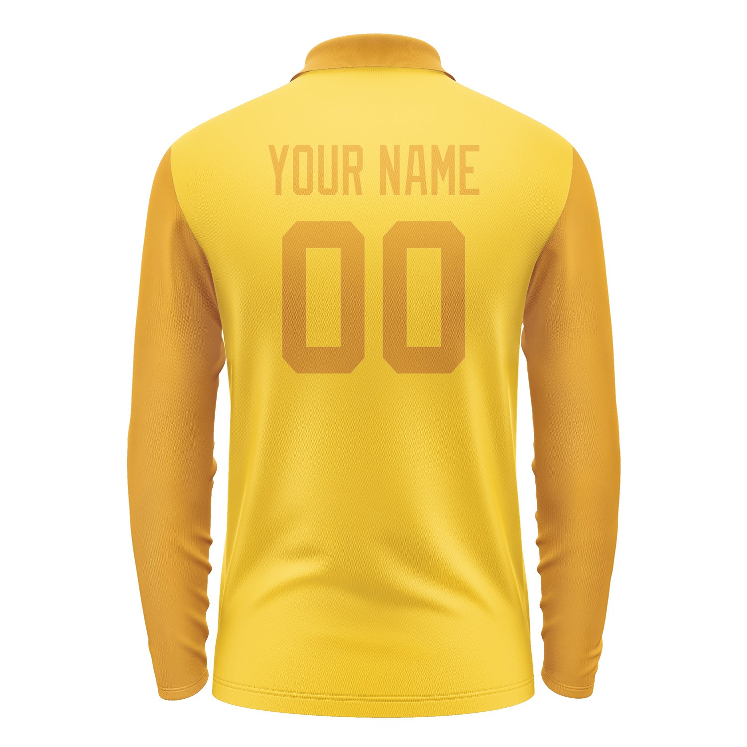 Custom Gold Yellow Long Sleeve Polo Shirt Pl301919B119