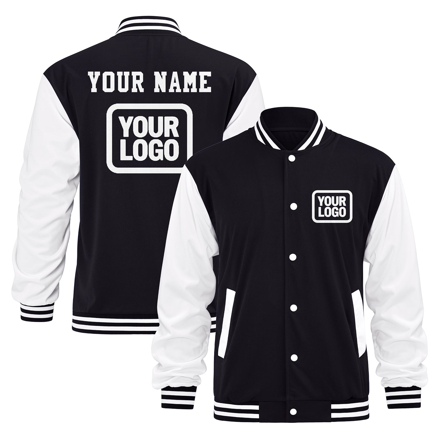 Custom Varsity Letterman Jacket — Add Name/Logo