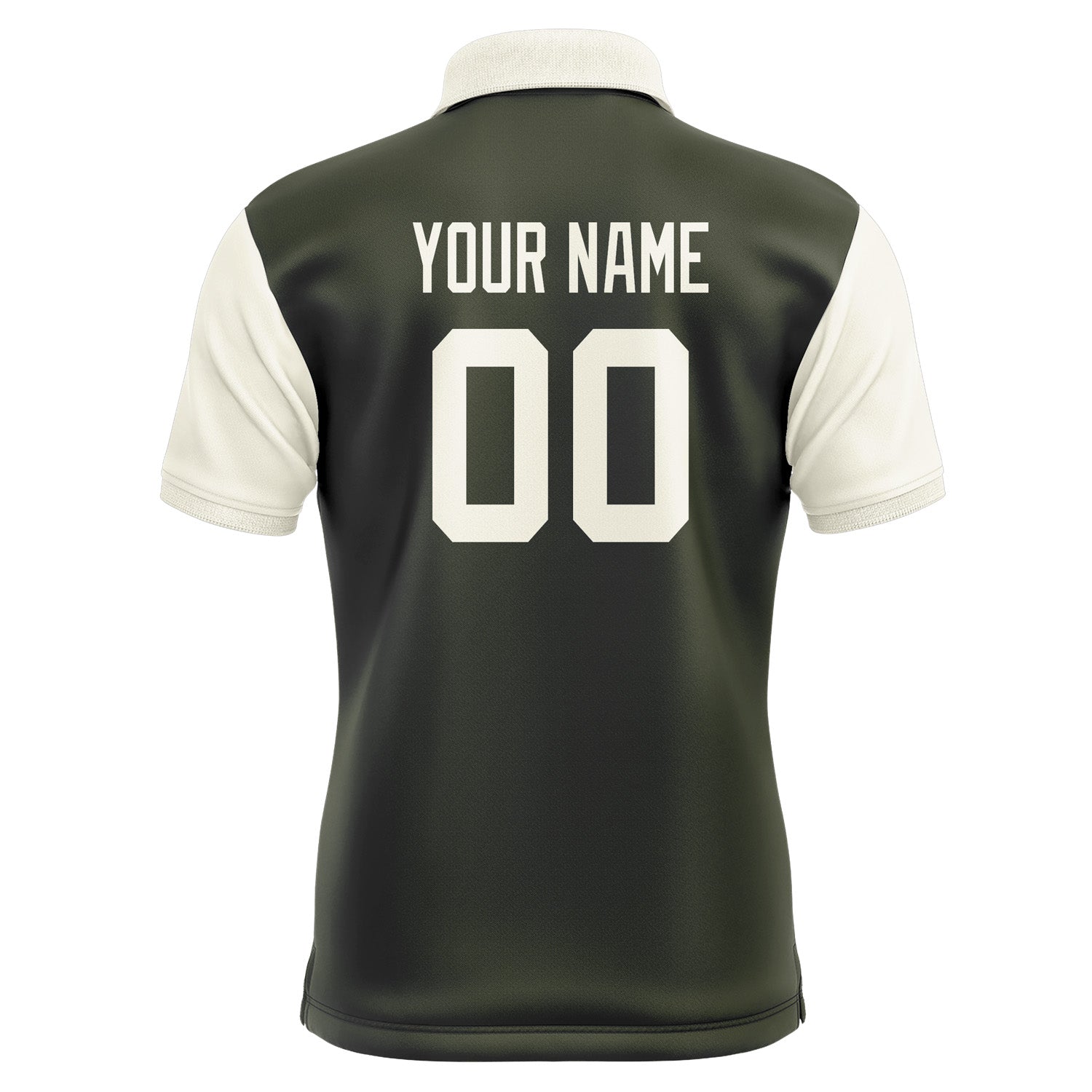 Custom Olive Cream Short-Sleeve Polo Shirt PO020303B103