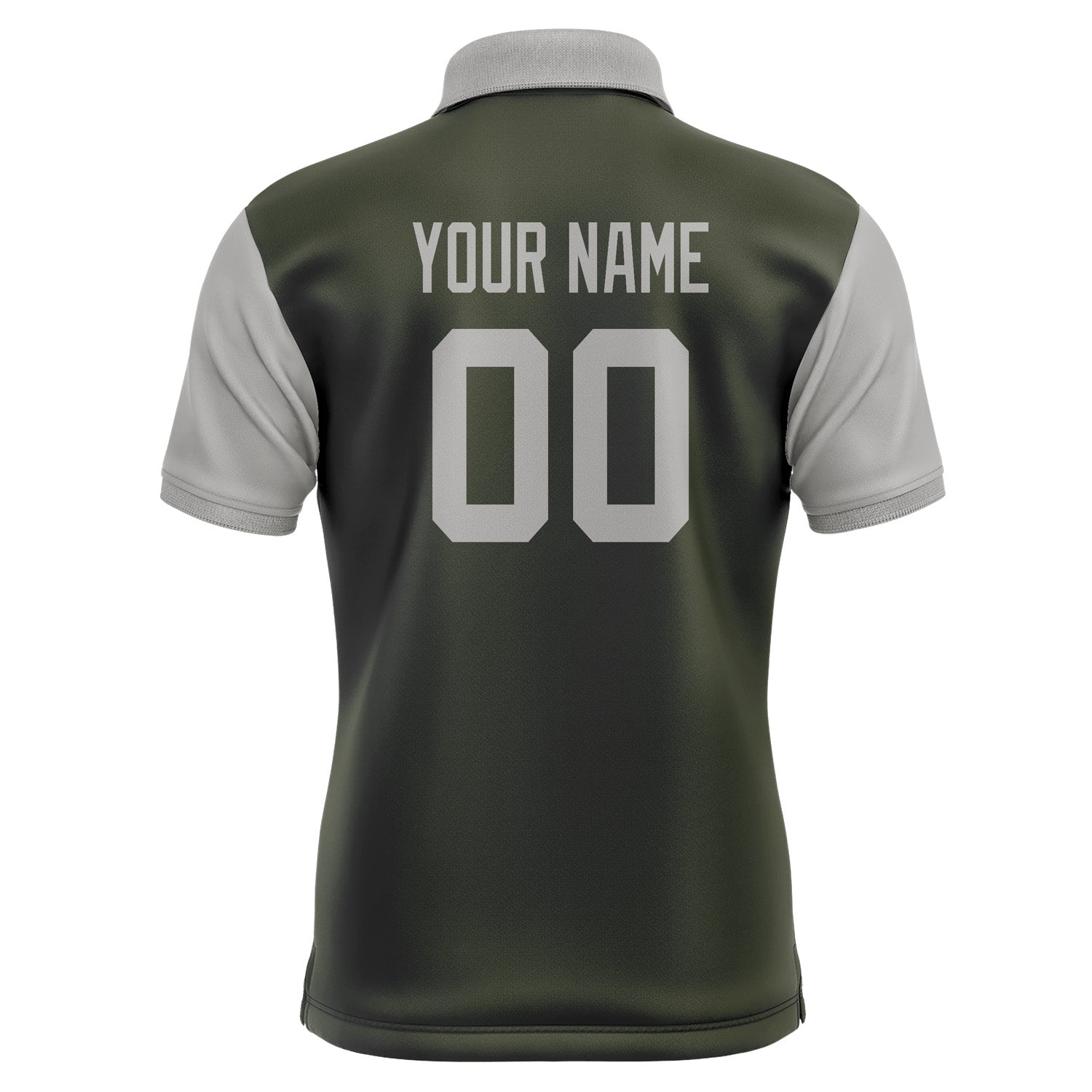Custom Olive Gray Short-Sleeve Polo Shirt PO020404B104