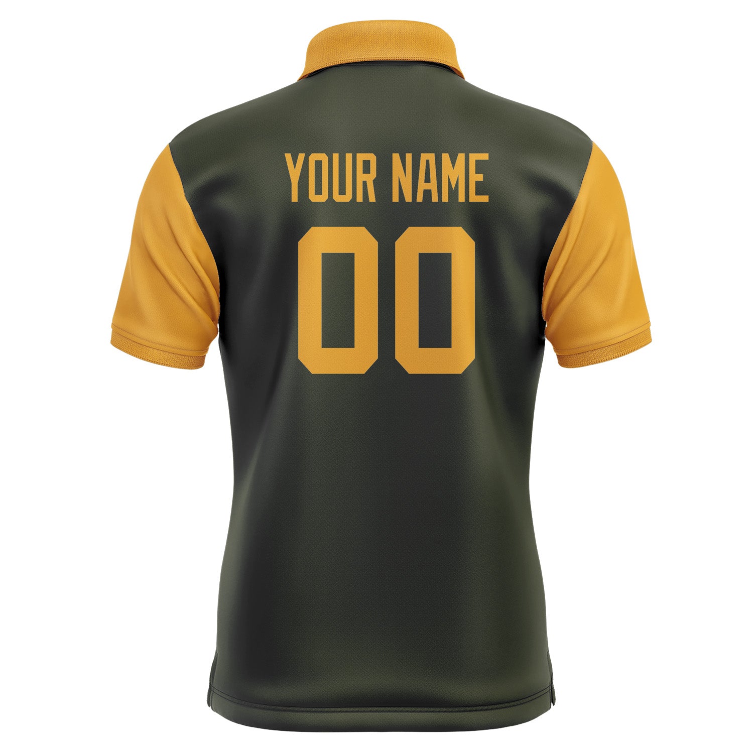 Custom Olive Yellow Short-Sleeve Polo Shirt PO021919B119