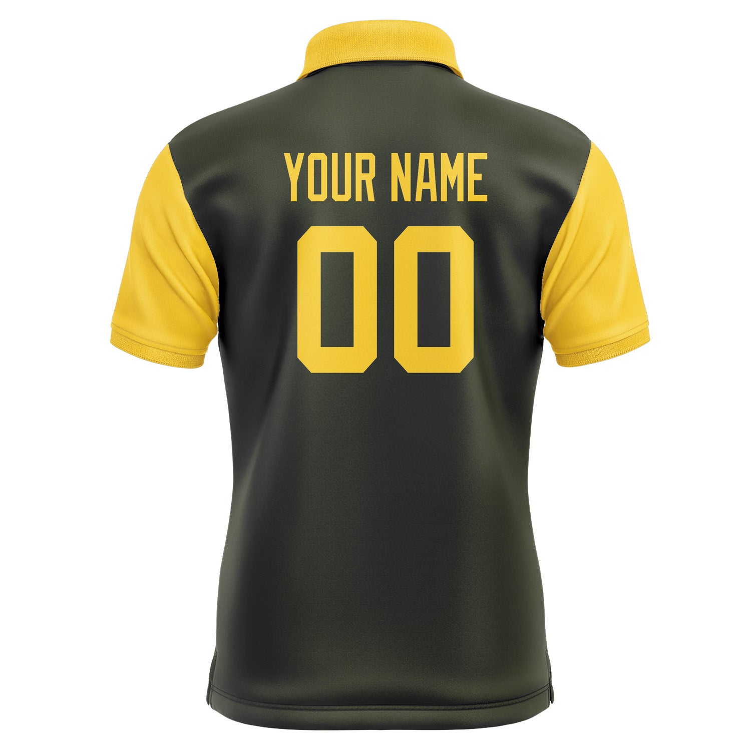 Custom Olive Gold Short-Sleeve Polo Shirt PO023030B130