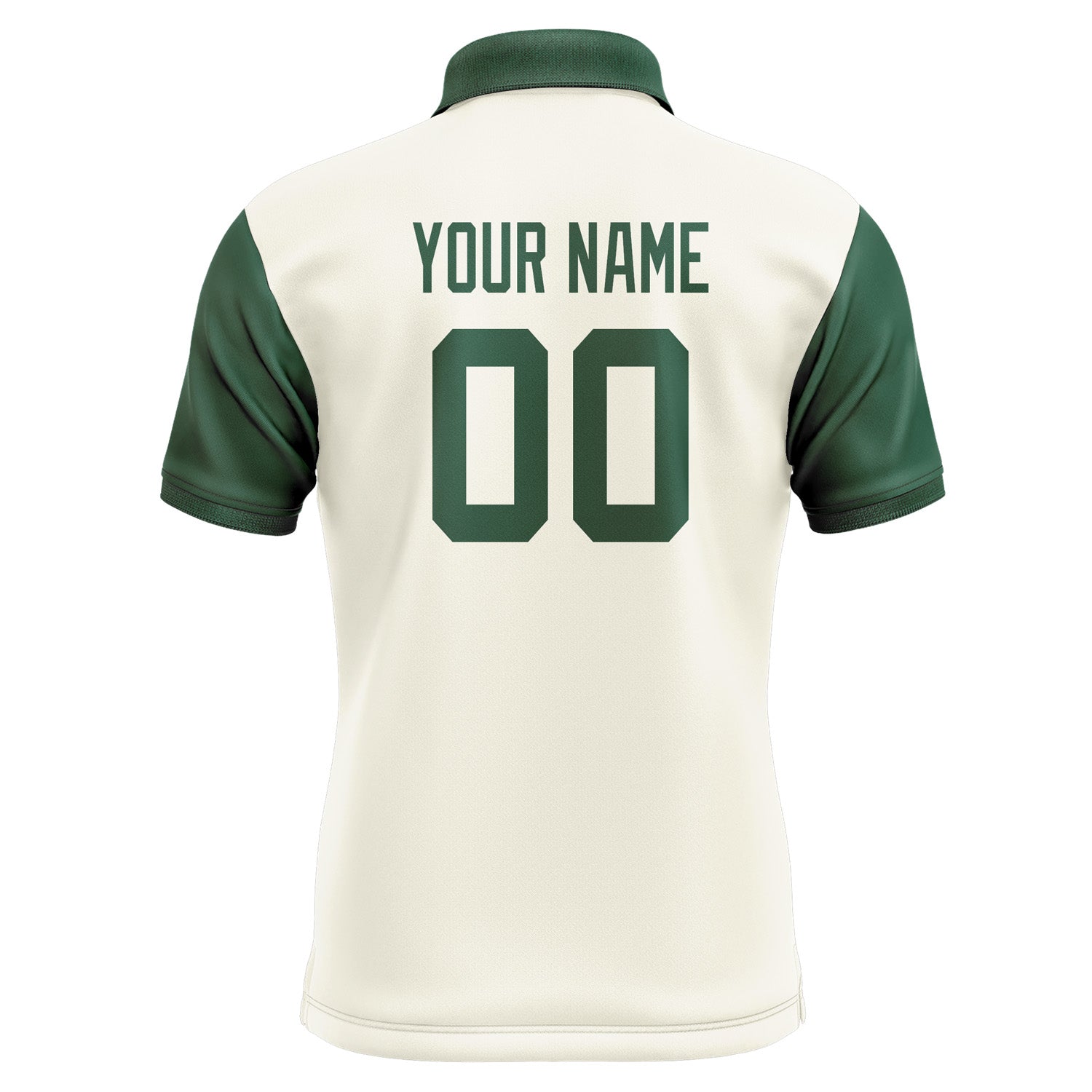 Custom Cream Green Short-Sleeve Polo Shirt PO030505B105