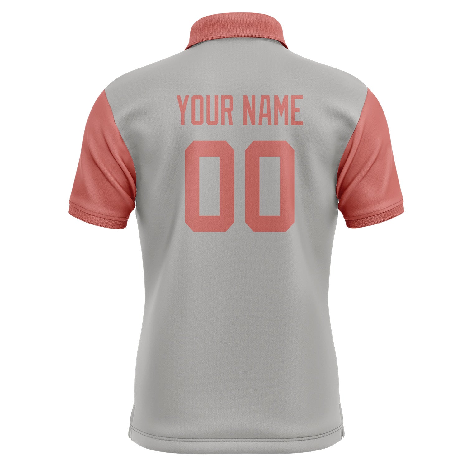 Custom Gray Copper Rose Short-Sleeve Polo Shirt PO042929B129