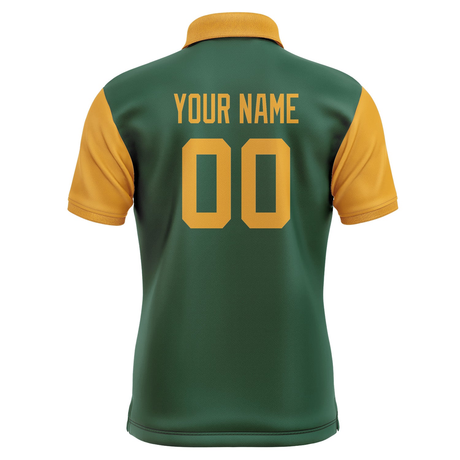 Custom Green Yellow Short-Sleeve Polo Shirt PO051919B119