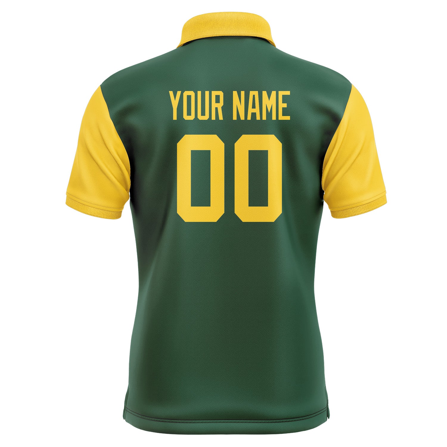 Custom Green Gold Short-Sleeve Polo Shirt PO053030B130