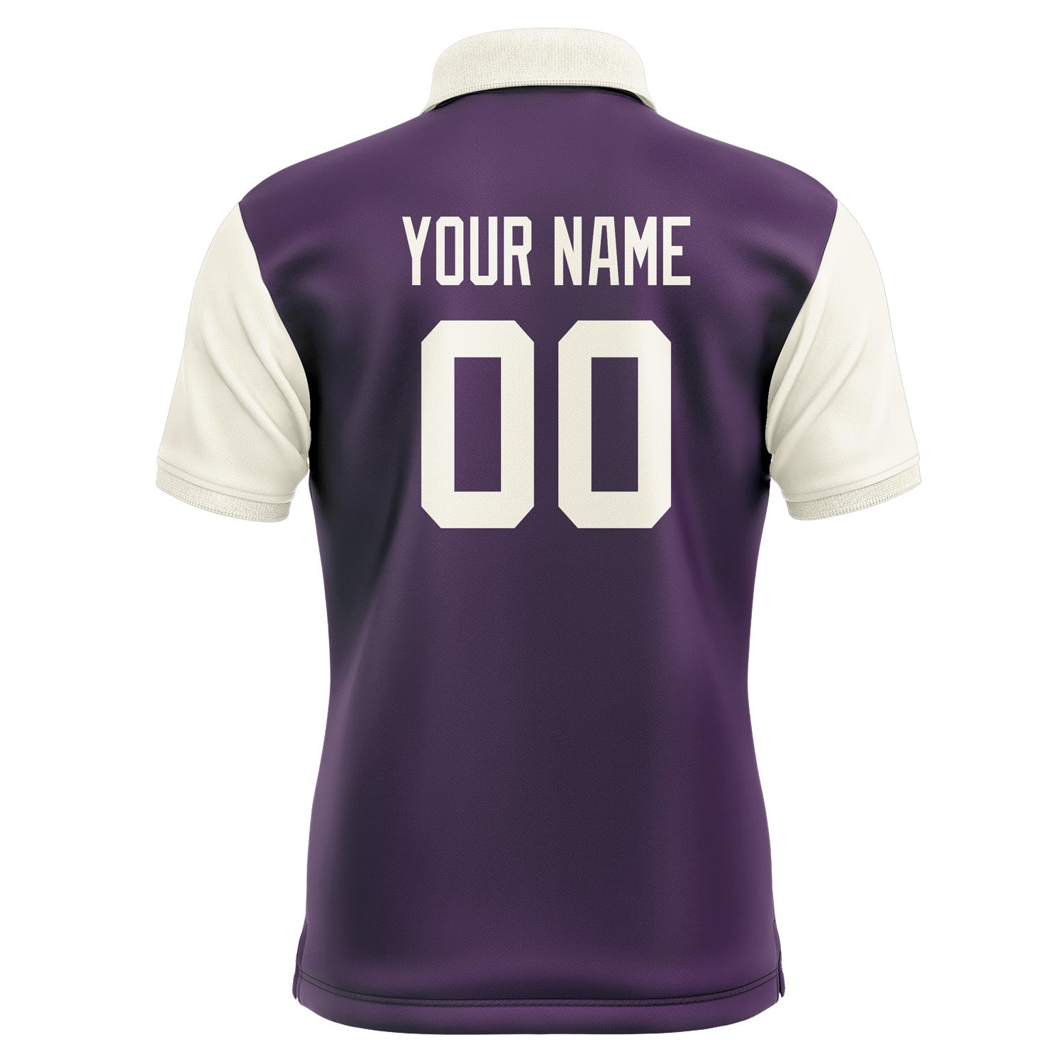Custom Purple Cream Short-Sleeve Polo Shirt PO070303B103