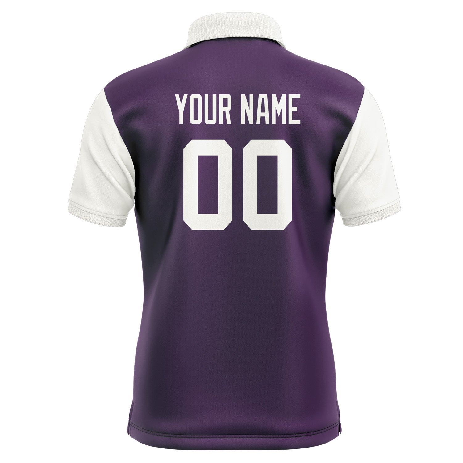 Custom Purple White Short-Sleeve Polo Shirt PO071818B118
