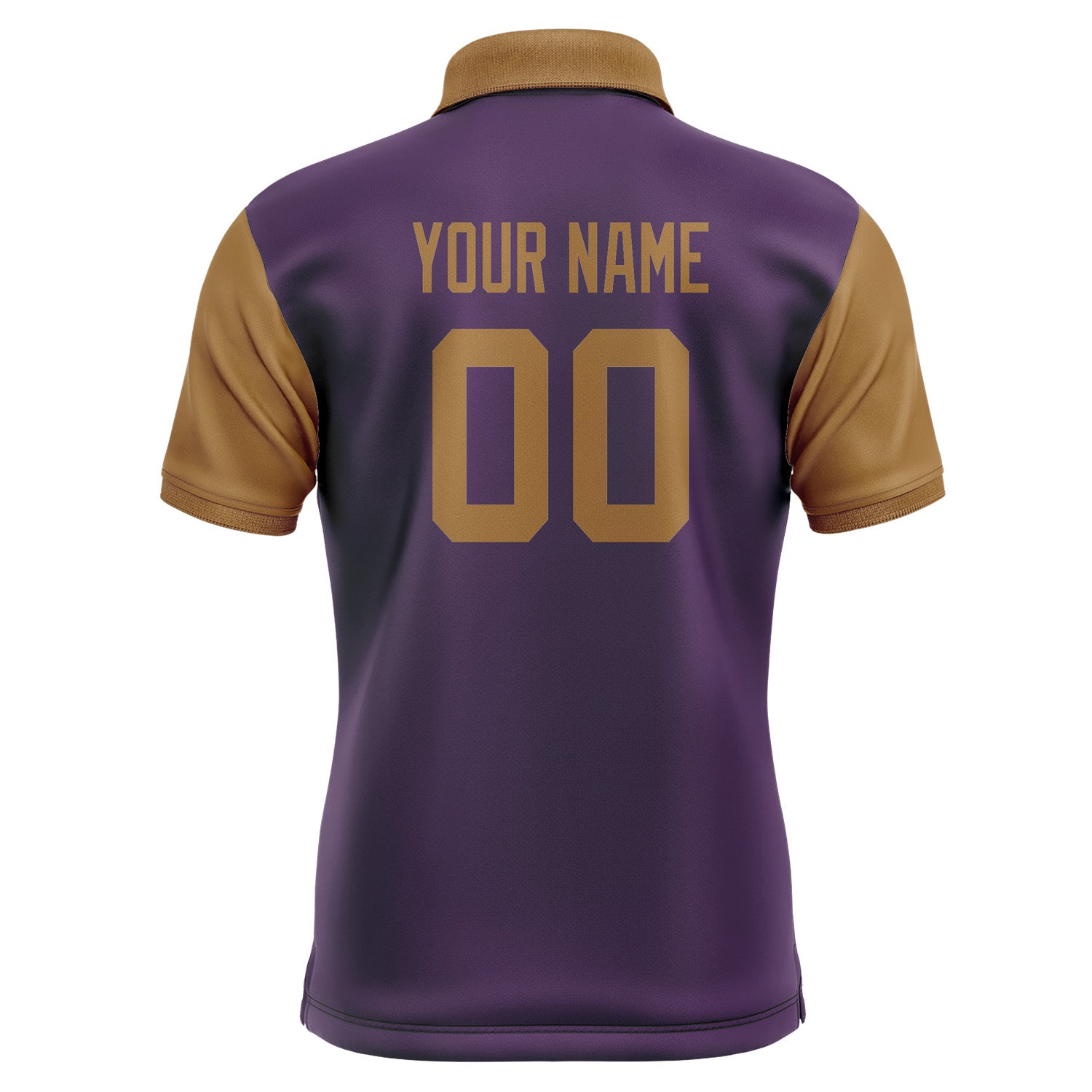 Custom Purple Khaki Short-Sleeve Polo Shirt PO072222B122