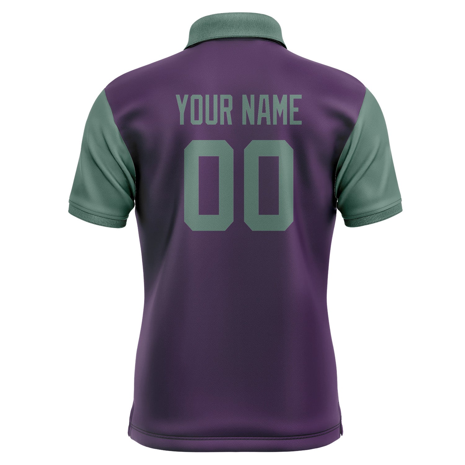 Custom Purple Blue Green Short-Sleeve Polo Shirt PO072727B127