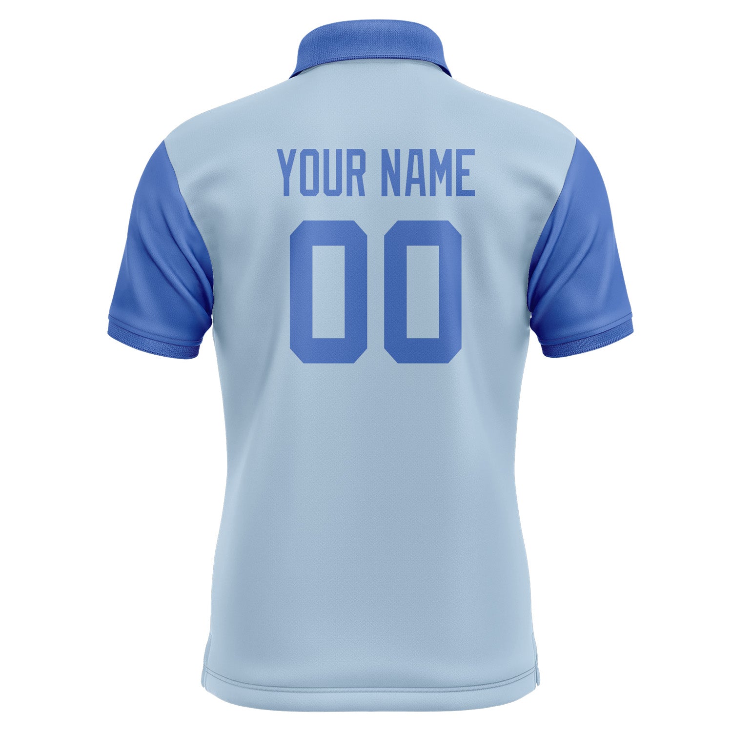 Custom Light Blue Sky Blue Short-Sleeve Polo Shirt PO080909B109