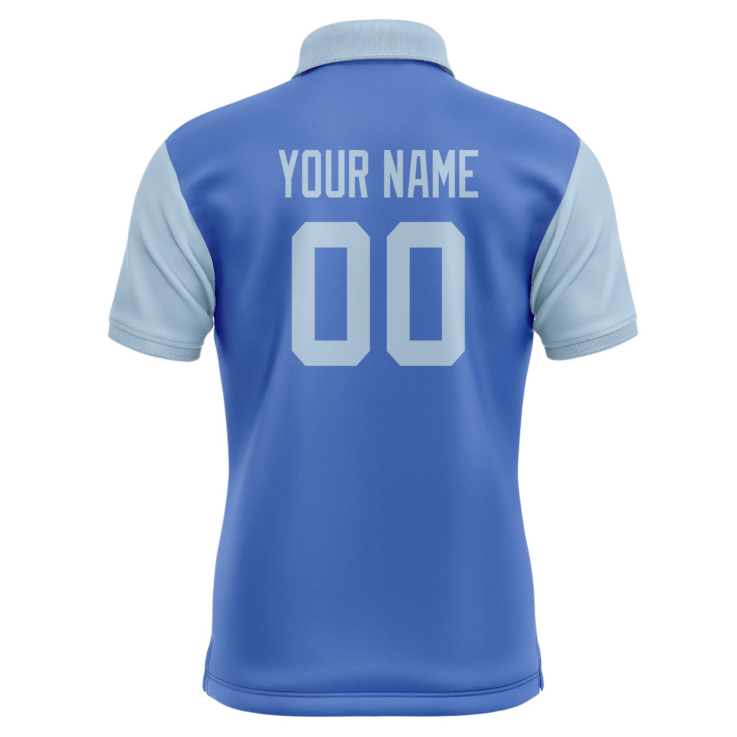 Custom Sky Blue Light Blue Short-Sleeve Polo Shirt PO090808B108