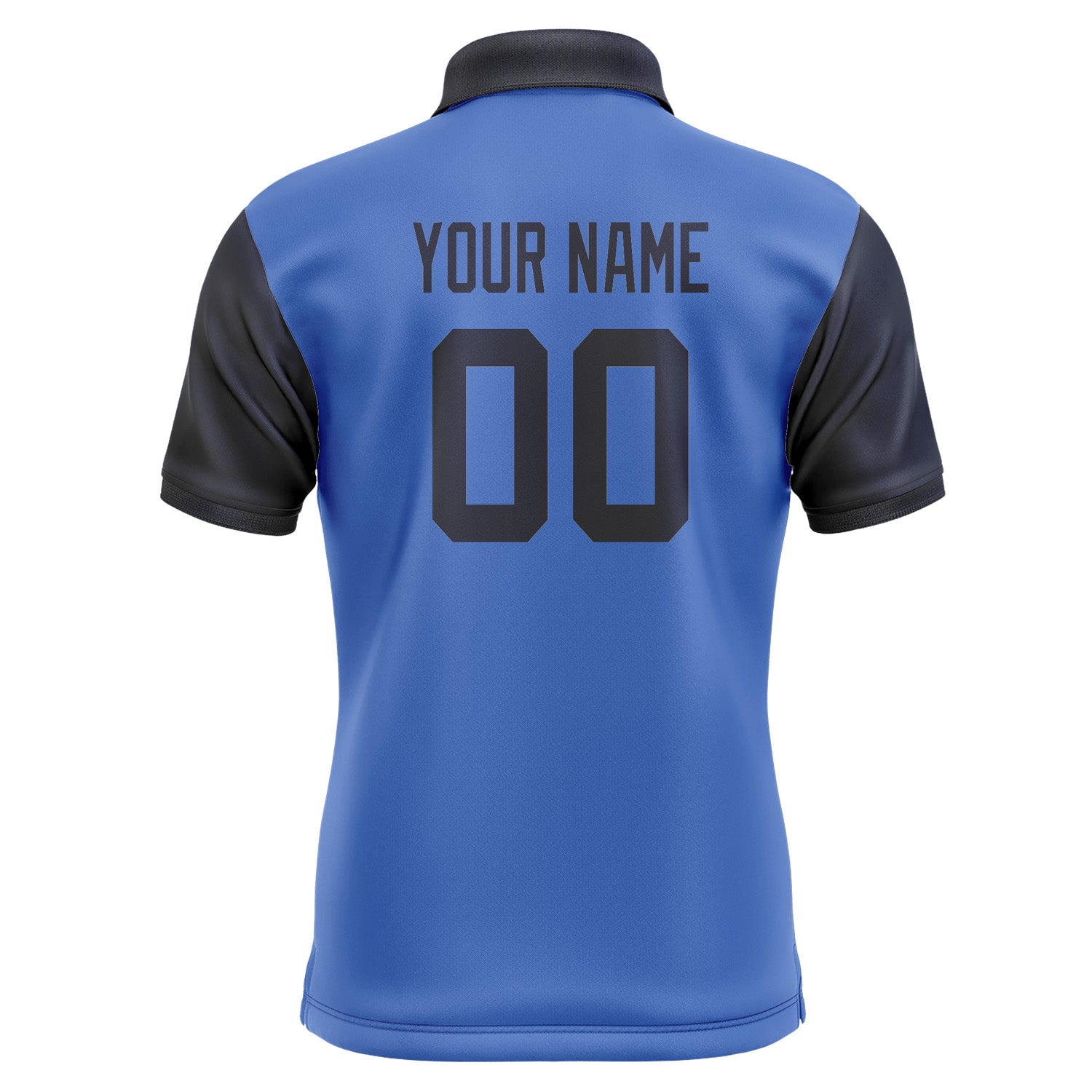 Custom Sky Blue Navy Short-Sleeve Polo Shirt PO091111B111