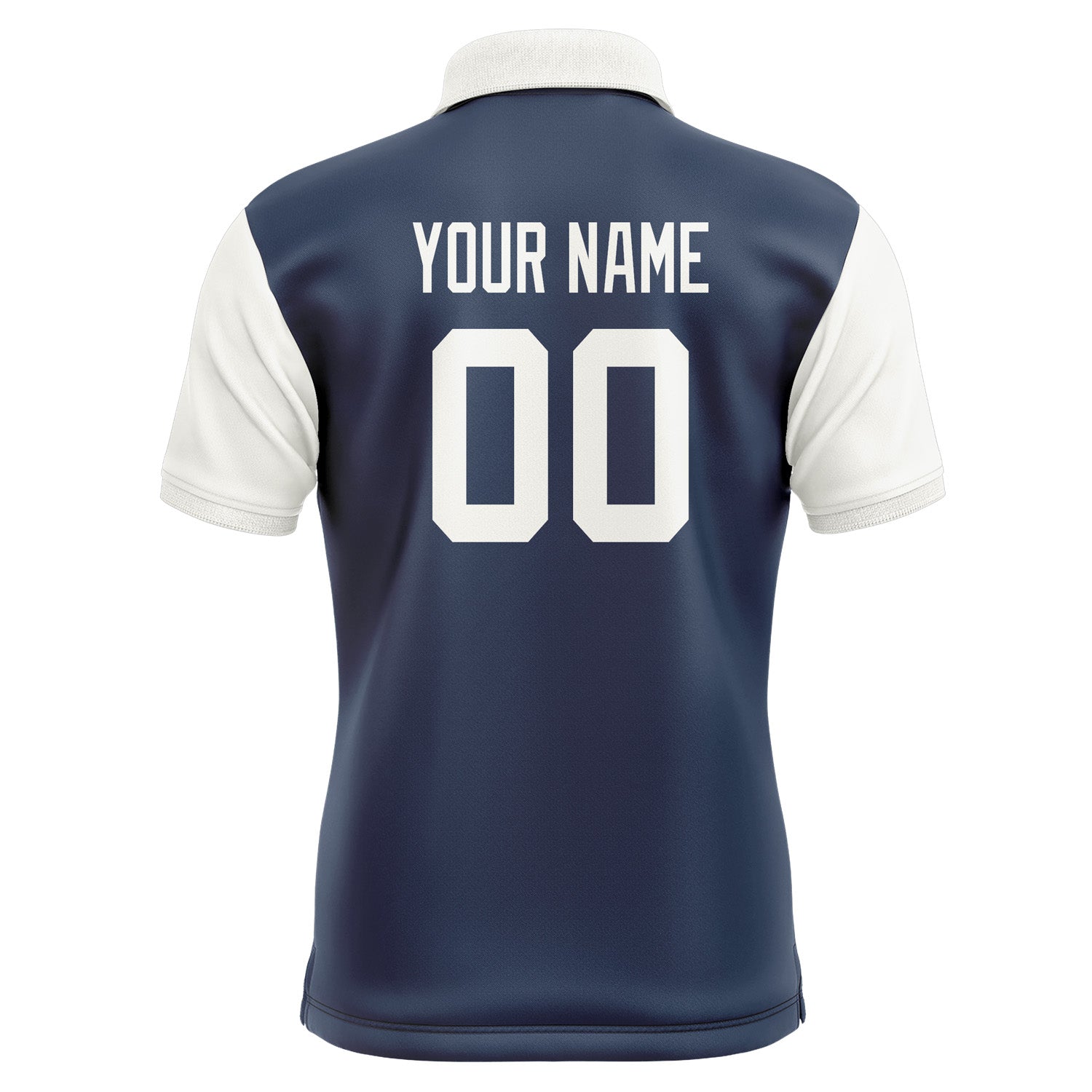 Custom Blue White Short-Sleeve Polo Shirt PO101818B118