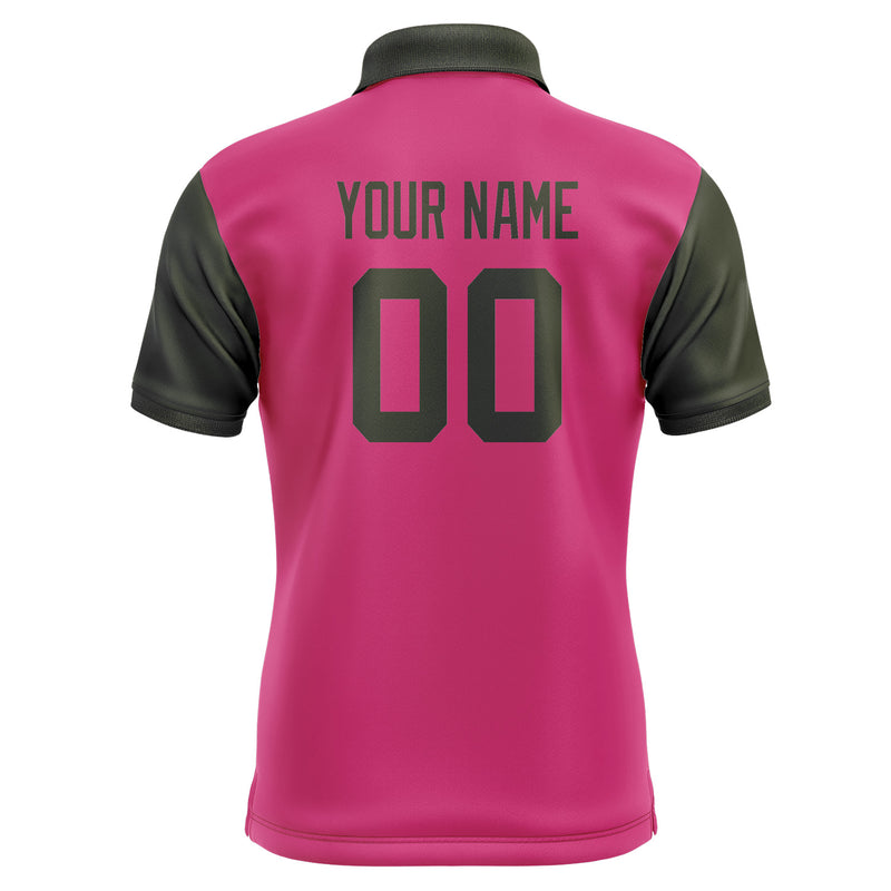 Custom Pink Olive Short-Sleeve Polo Shirt PO130202B102