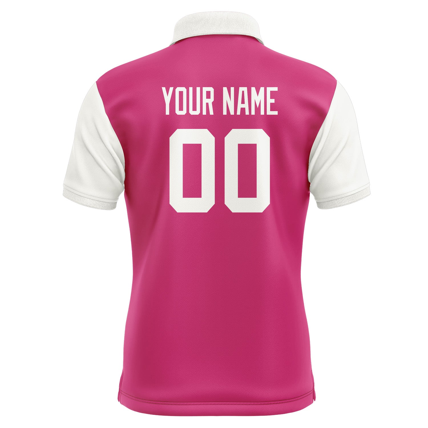 Custom Pink White Short-Sleeve Polo Shirt PO131818B118