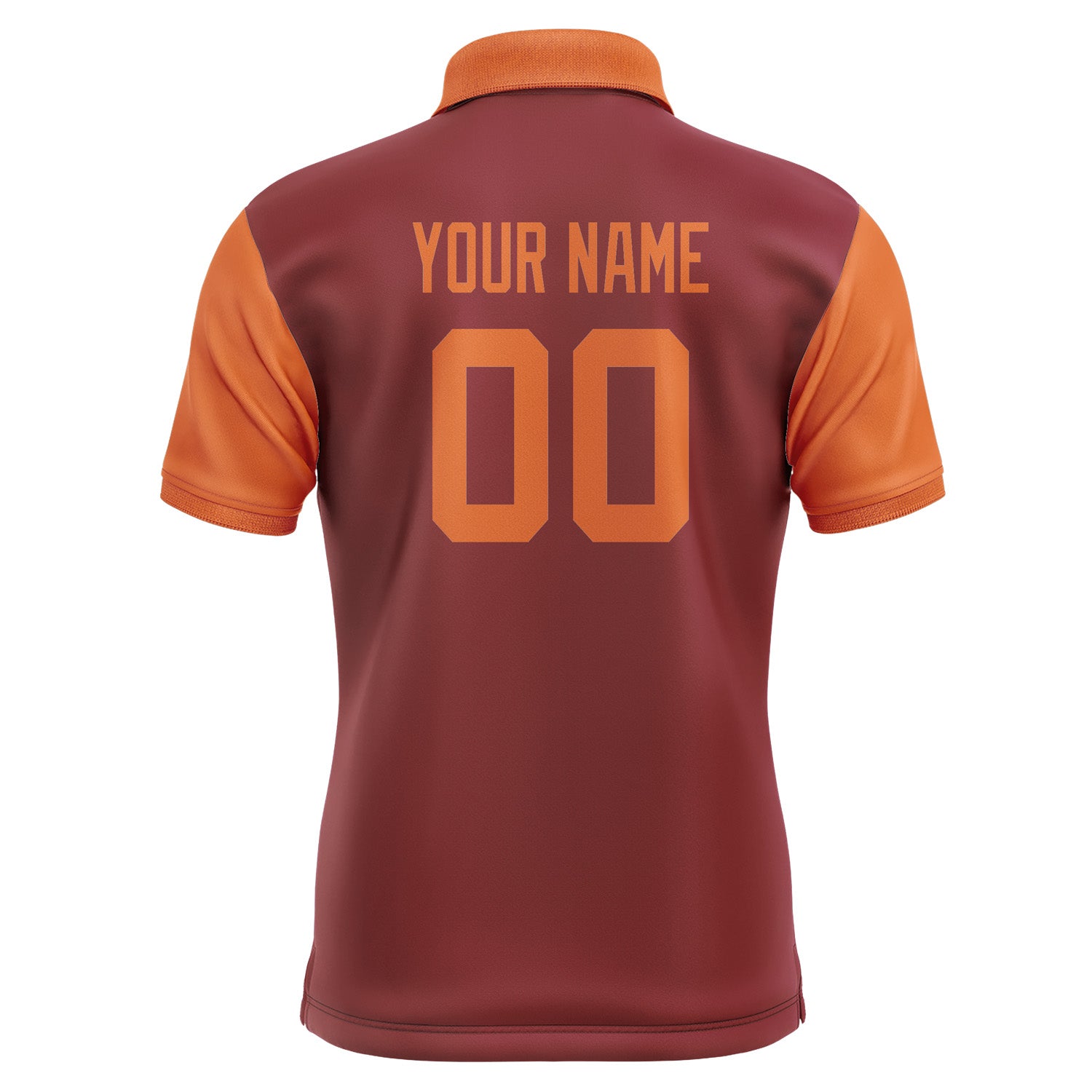 Custom Crimson Red Orange Short-Sleeve Polo Shirt PO152828B128