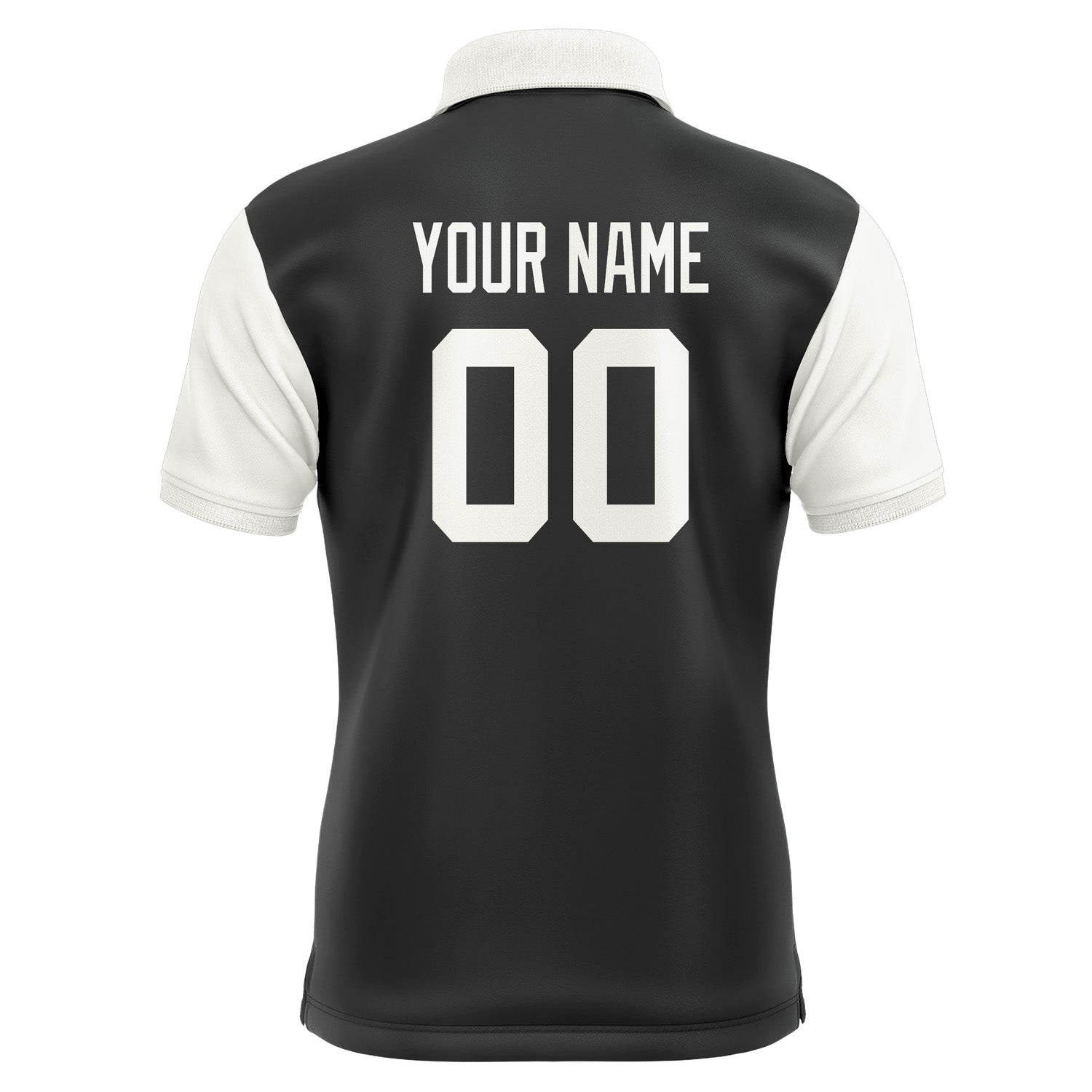 Custom Black White Short-Sleeve Polo Shirt PO171818B118