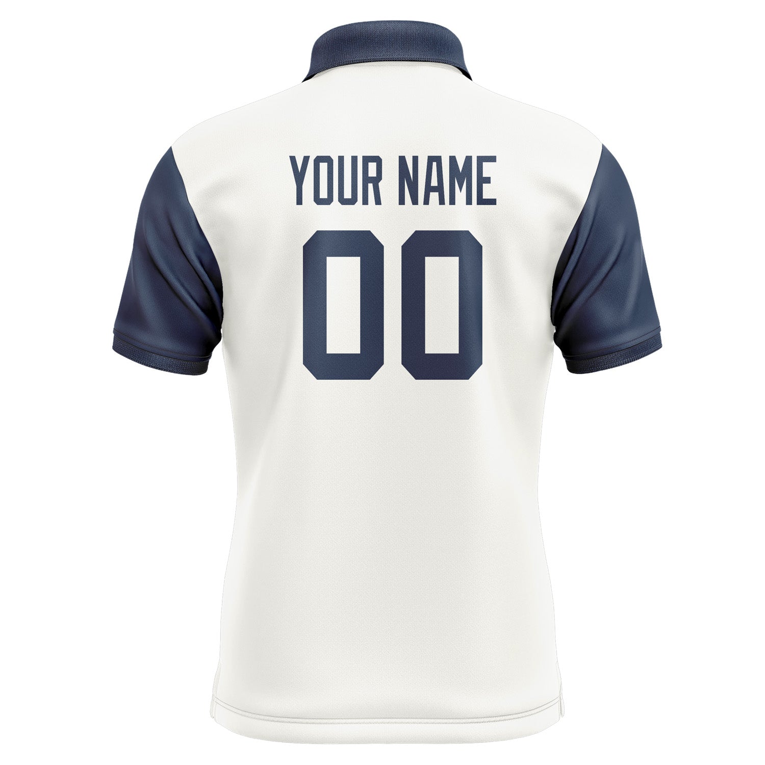 Custom White Blue Short-Sleeve Polo Shirt PO181010B110