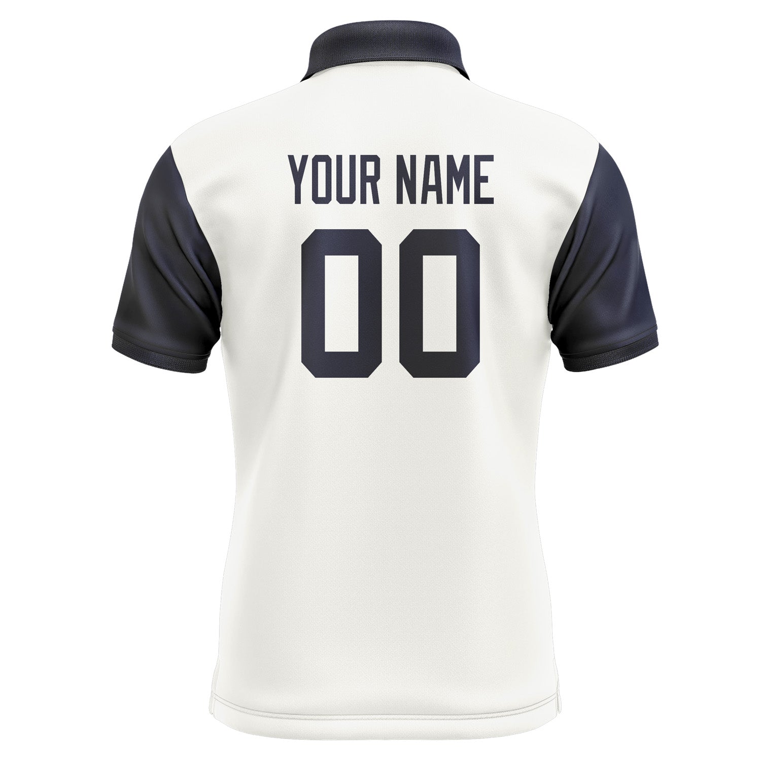 Custom White Navy Short-Sleeve Polo Shirt PO181111B111
