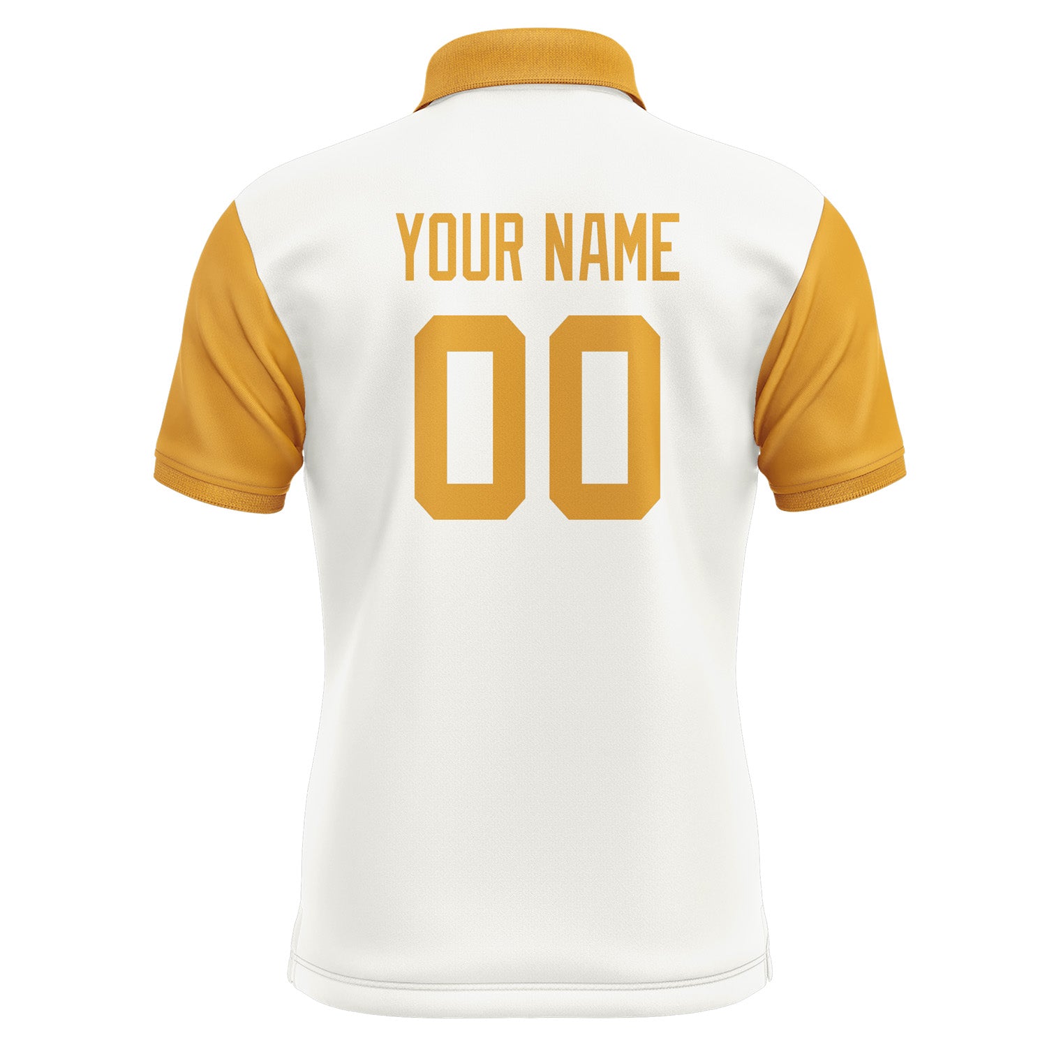 Custom White Yellow Short-Sleeve Polo Shirt PO181919B119