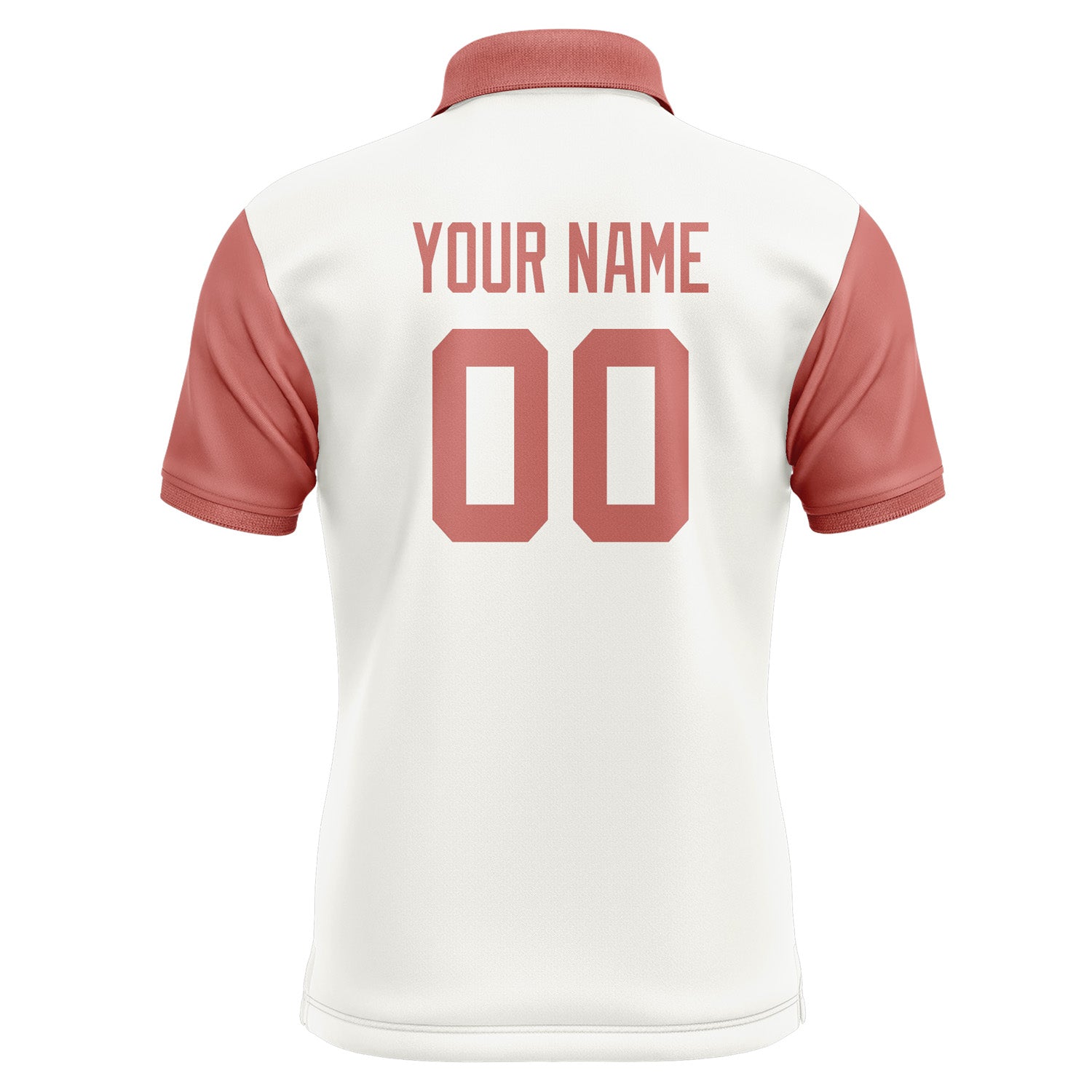 Custom White Copper Rose Short-Sleeve Polo Shirt PO182929B129