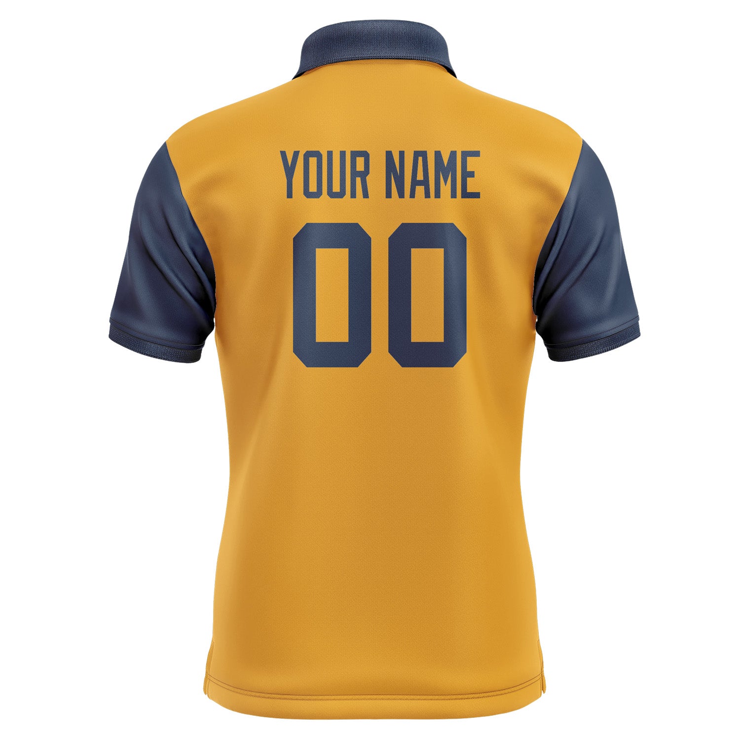 Custom Yellow Blue Short-Sleeve Polo Shirt PO191010B110