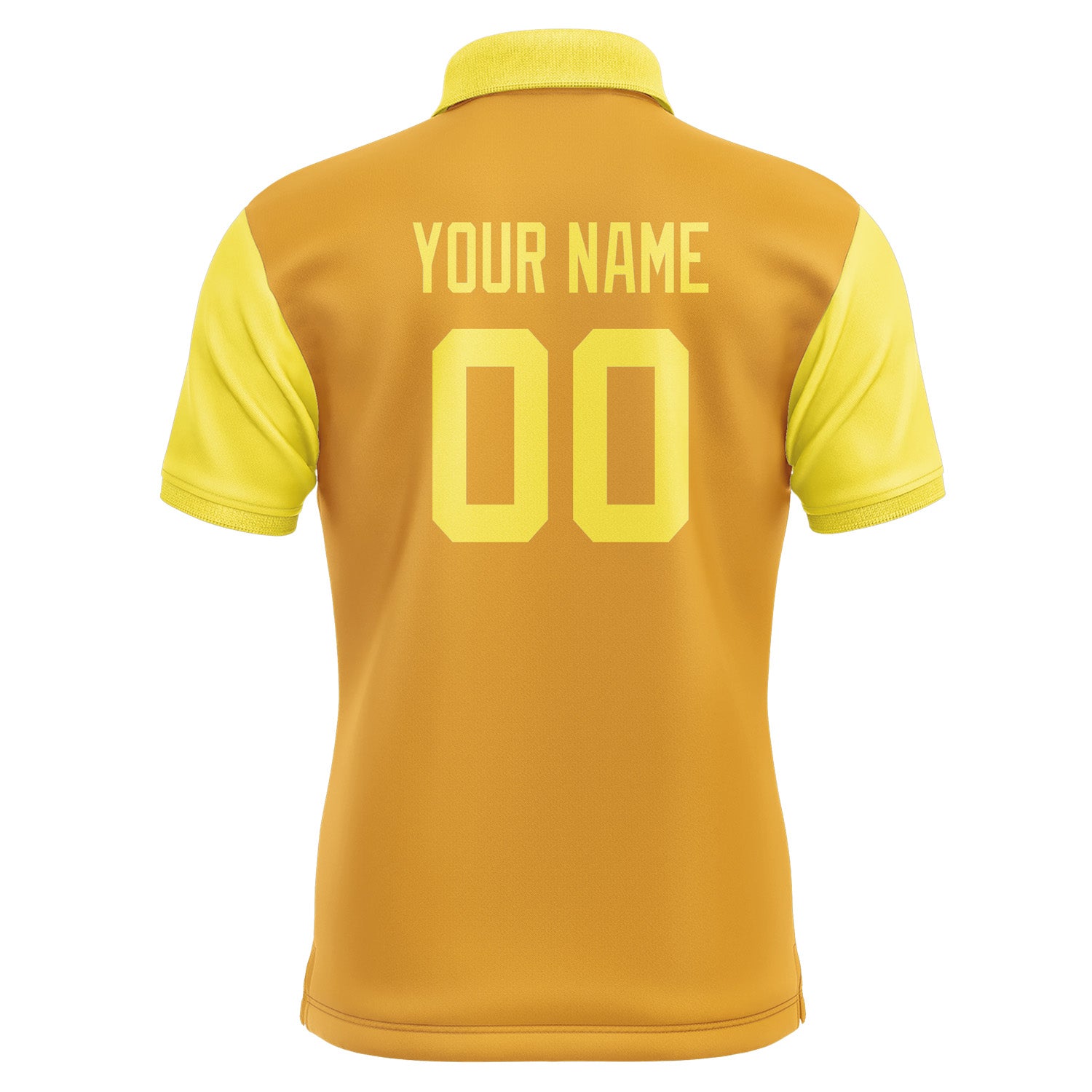 Custom Yellow Light Yellow Short-Sleeve Polo Shirt PO192626B126