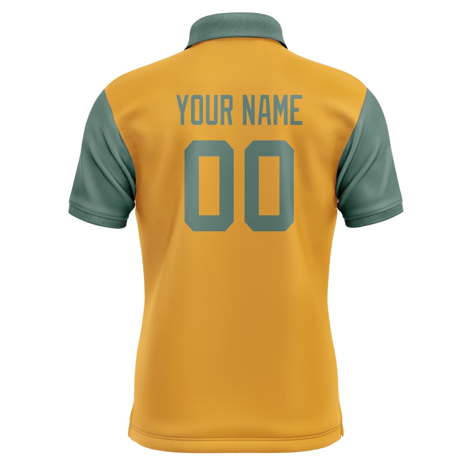 Custom Yellow Blue Green Short-Sleeve Polo Shirt PO192727B127