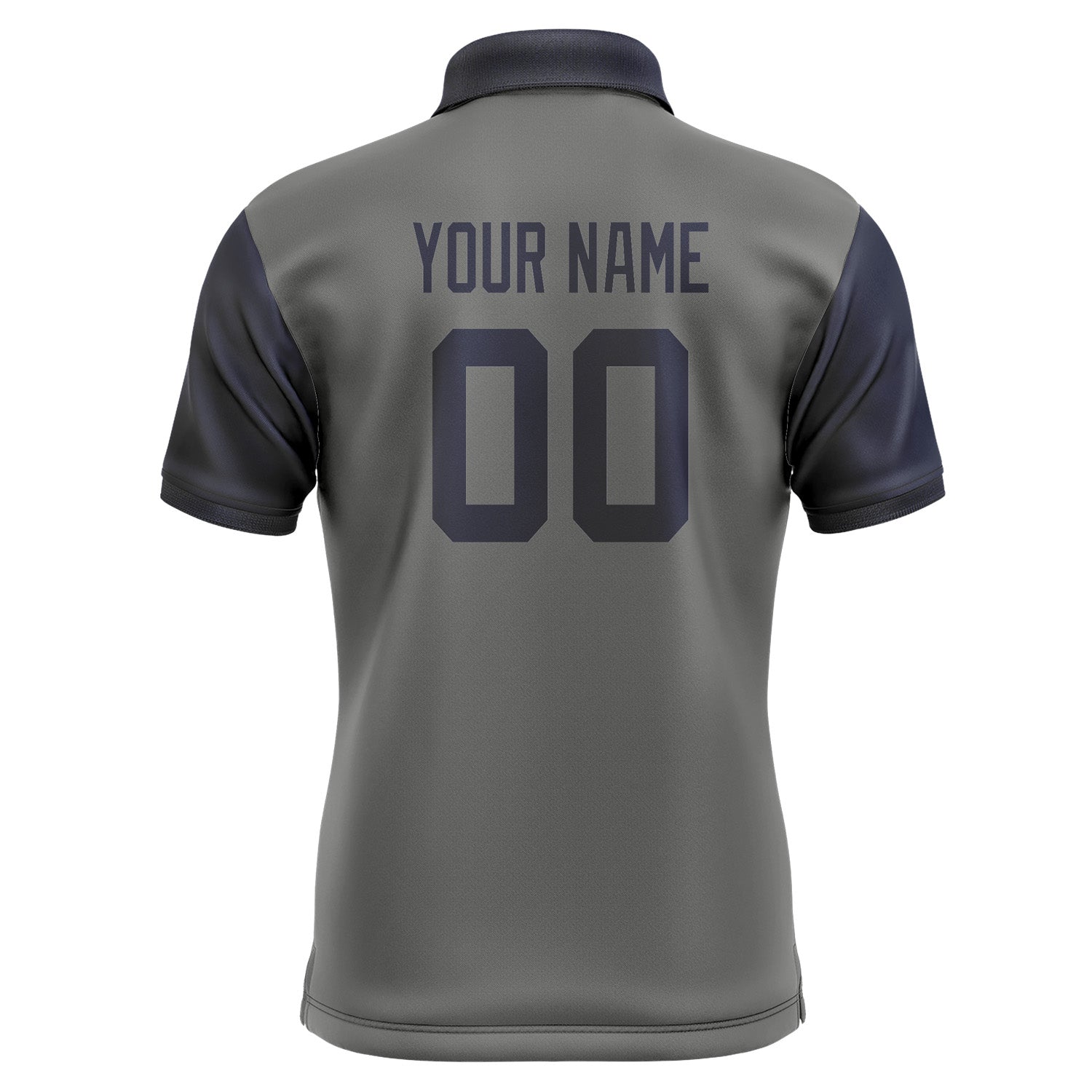 Custom Dark Grey Navy Short-Sleeve Polo Shirt PO201111B111