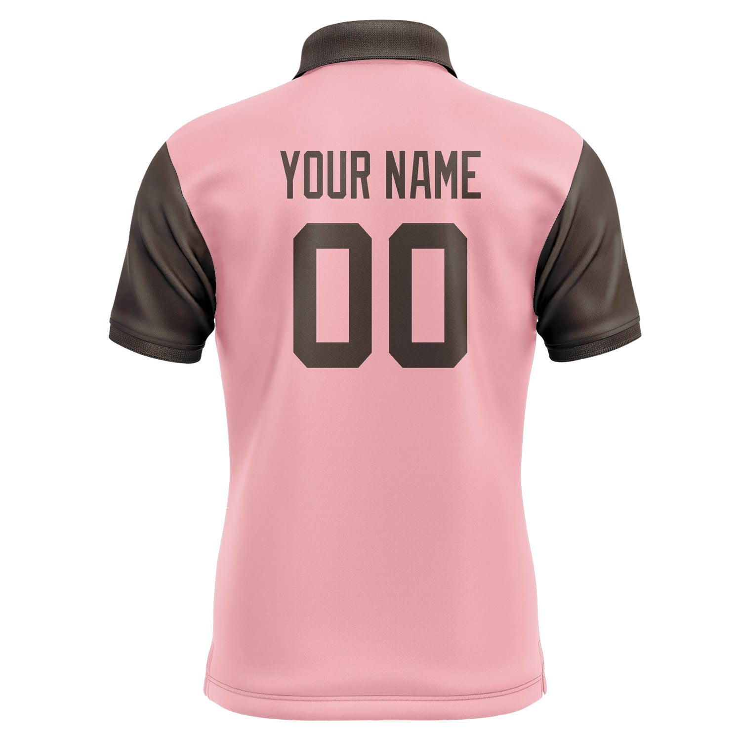Custom Light Pink Brown Short-Sleeve Polo Shirt PO210101B101