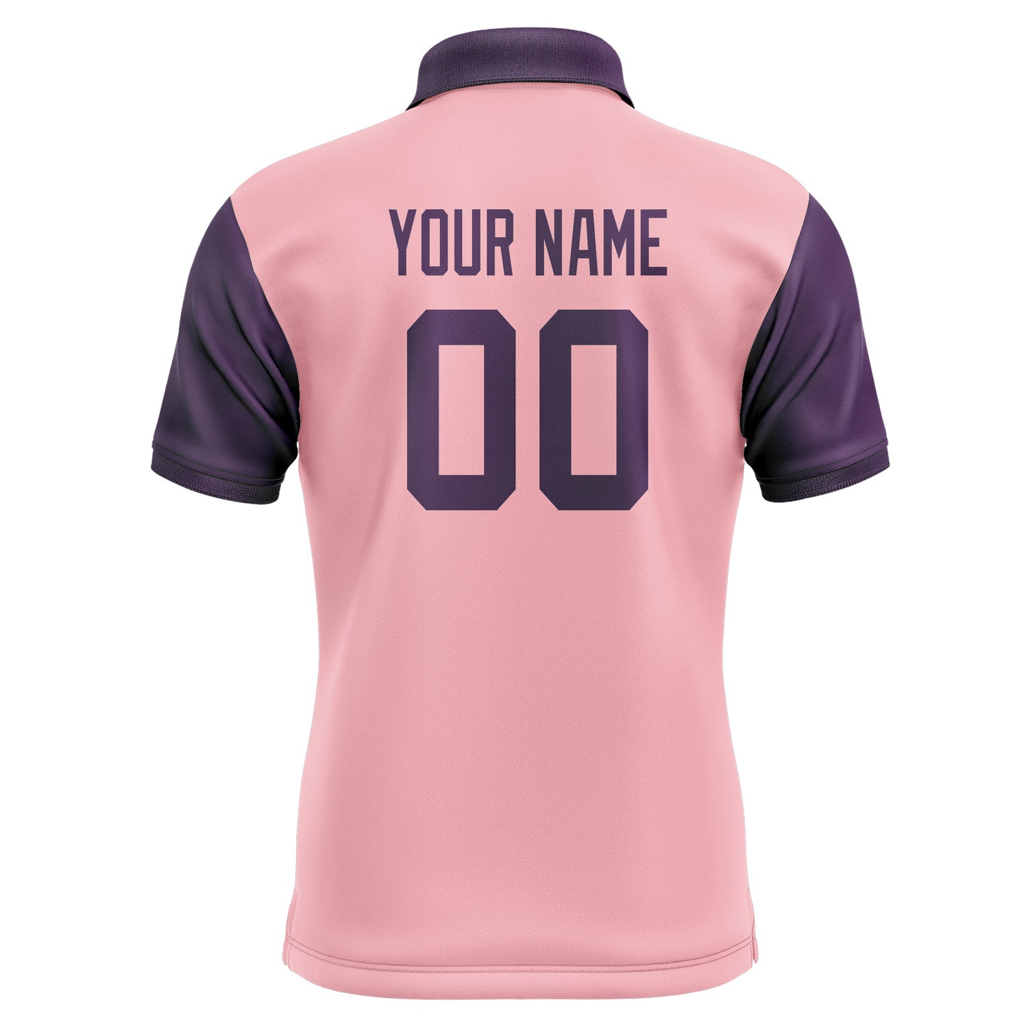 Custom Light Pink Purple Short-Sleeve Polo Shirt PO210707B107