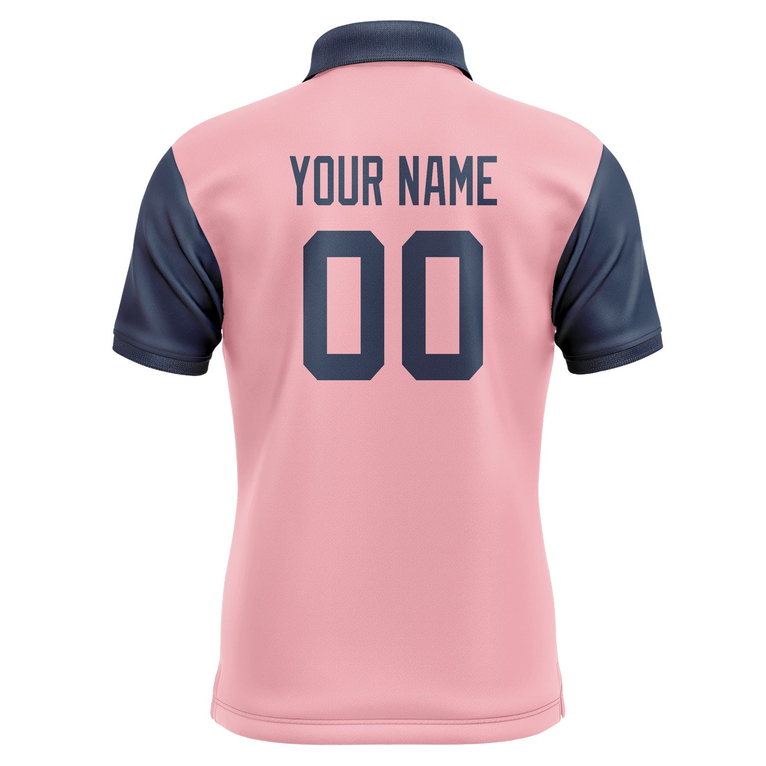 Custom Light Pink Blue Short-Sleeve Polo Shirt PO211010B110