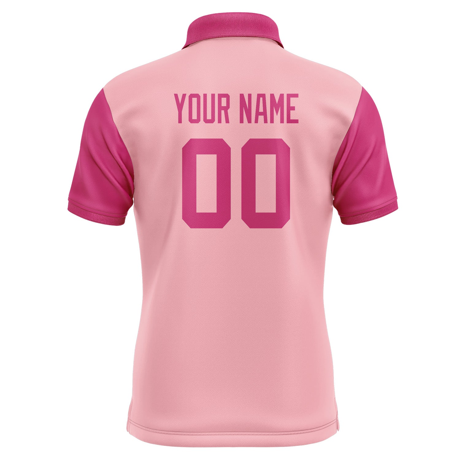 Custom Light Pink Pink Short-Sleeve Polo Shirt PO211313B113