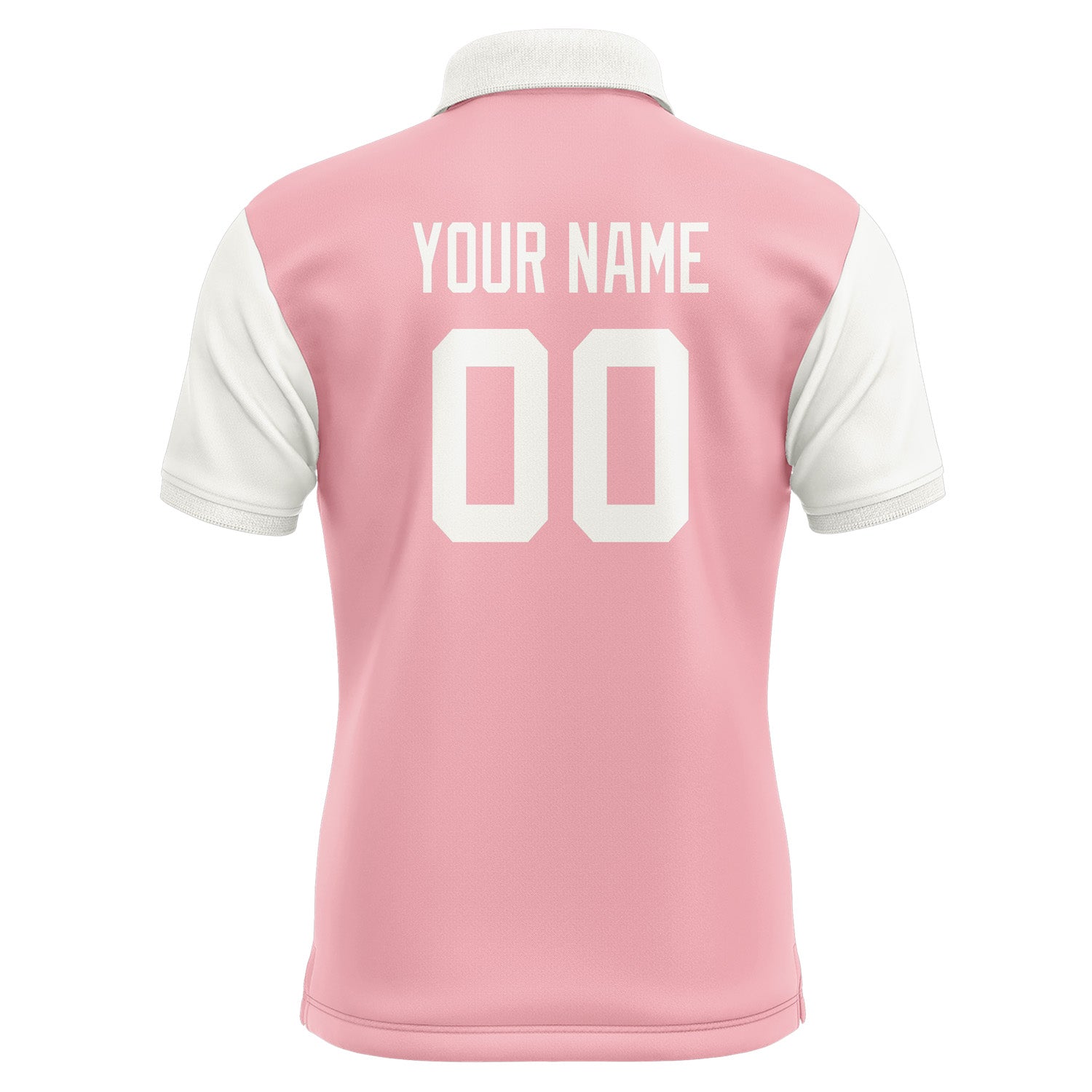 Custom Light Pink White Short-Sleeve Polo Shirt PO211818B118