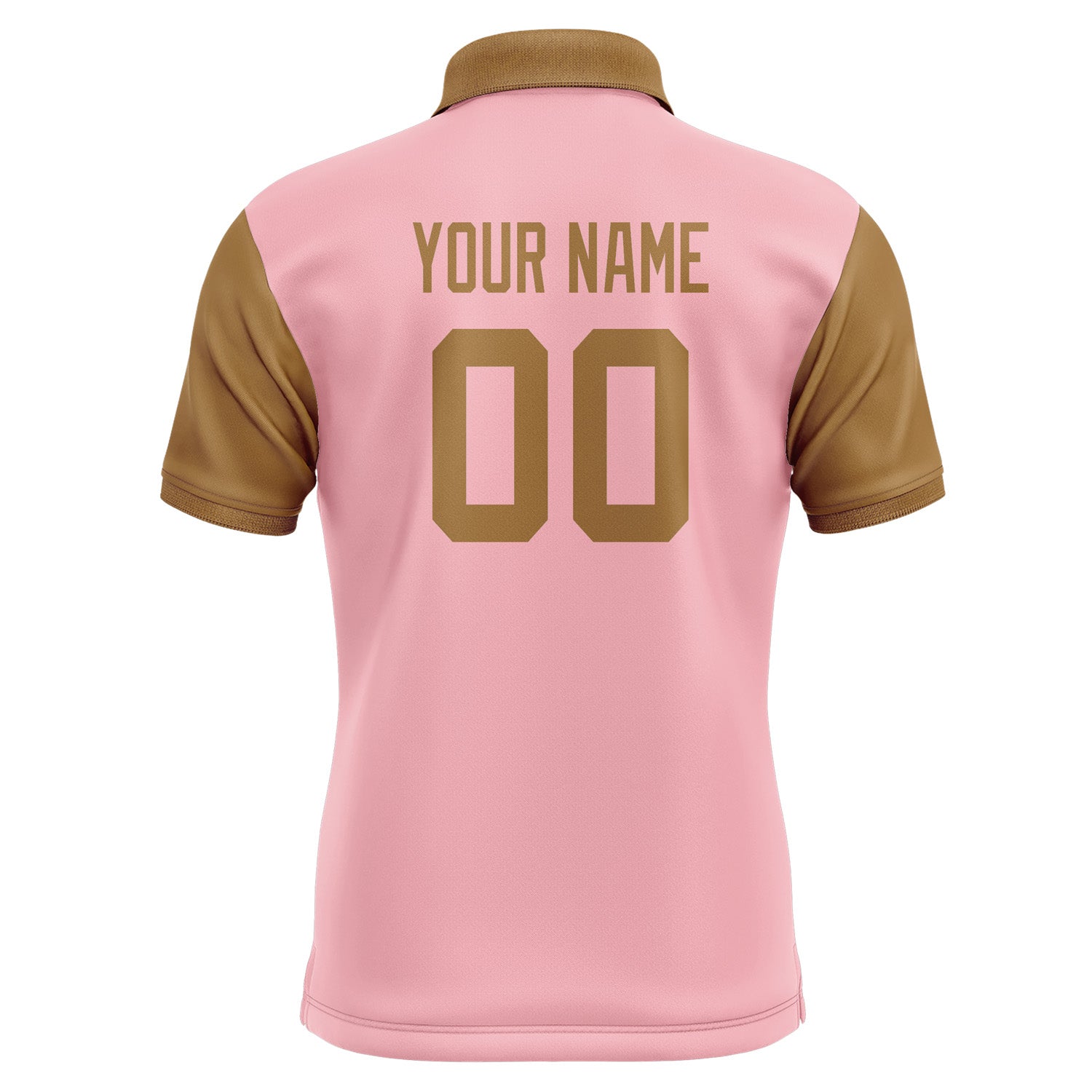 Custom Light Pink Khaki Short-Sleeve Polo Shirt PO212222B122