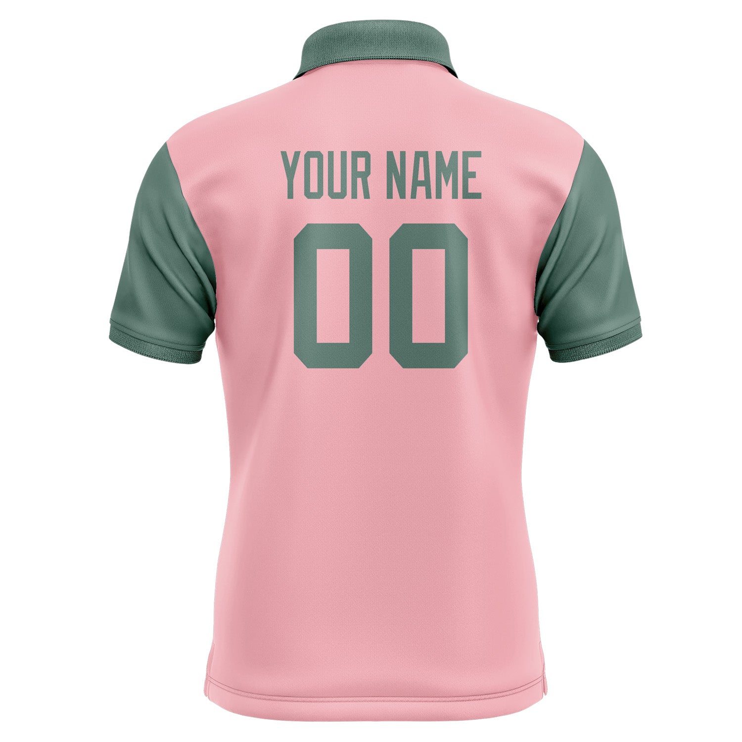 Custom Light Pink Blue Green Short-Sleeve Polo Shirt PO212727B127