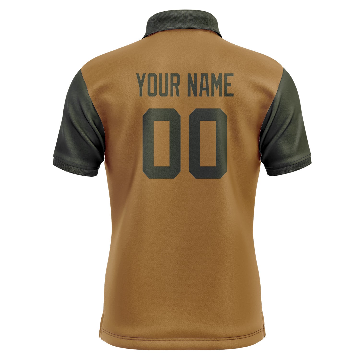 Custom Khaki Olive Short-Sleeve Polo Shirt PO220202B102